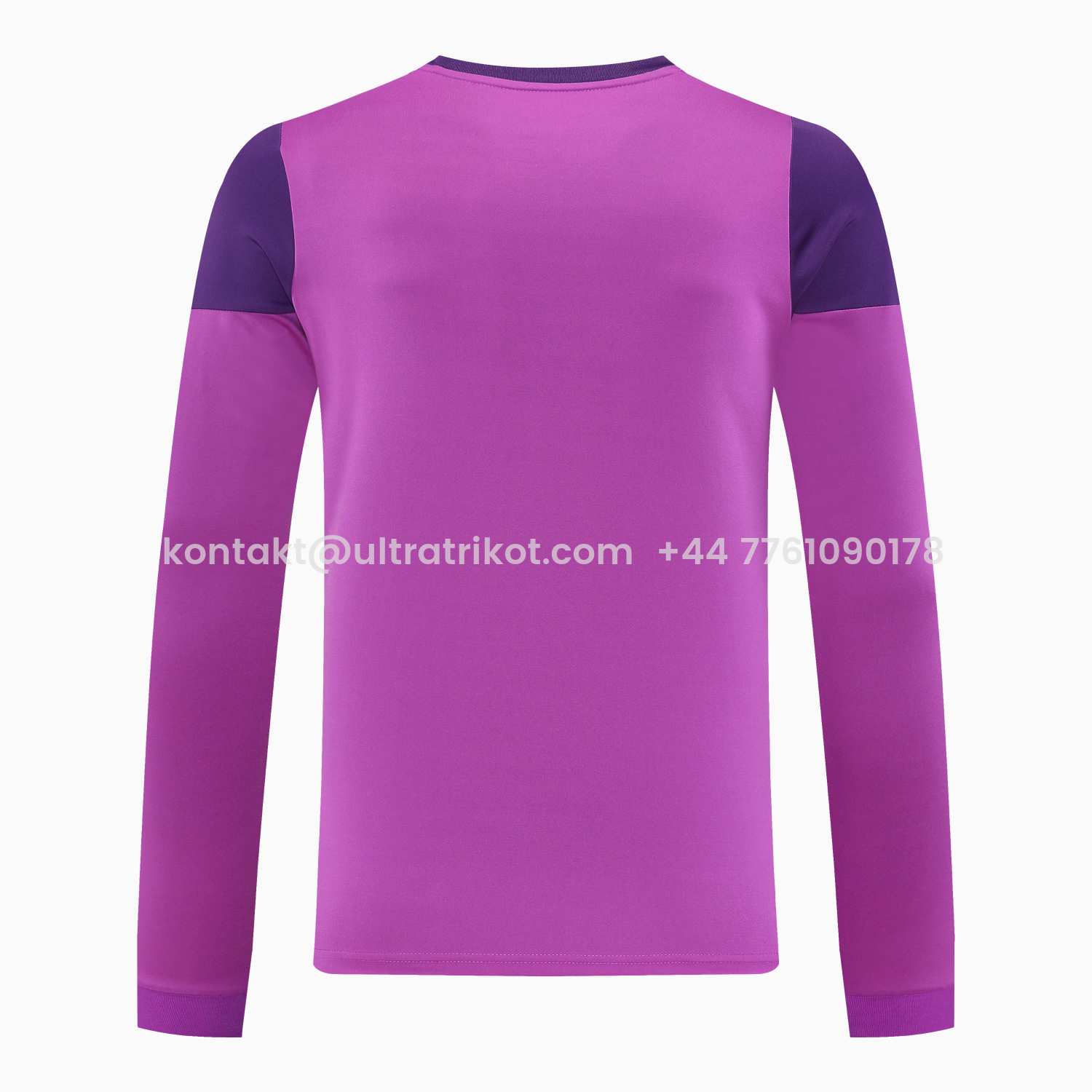 UltraTrikot-Real Madrid 25-26 Longt-Sleeve Training Set - Purple Top & Purple Shorts