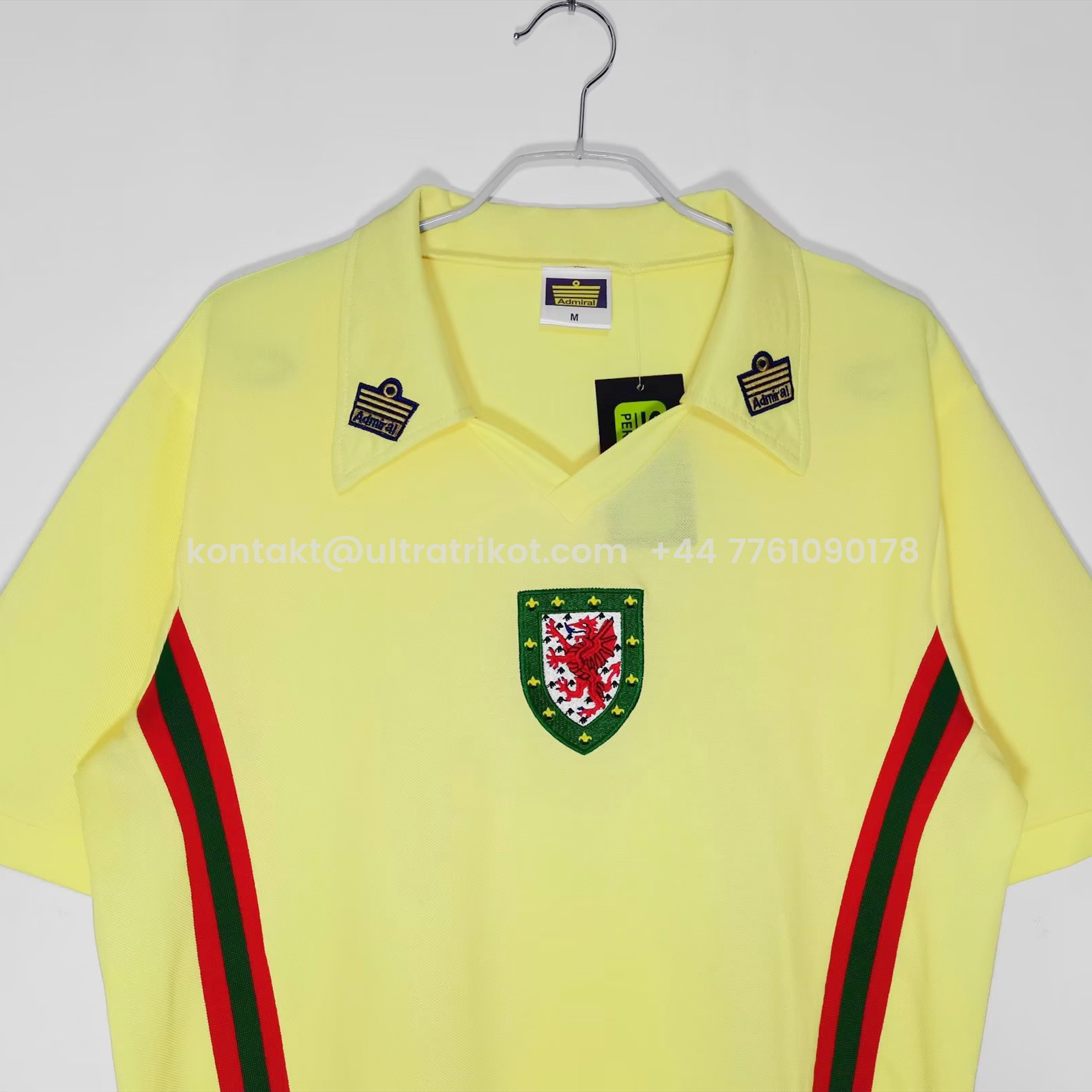 UltraTrikot-Retro Wales 1976 Away Stadium Jersey