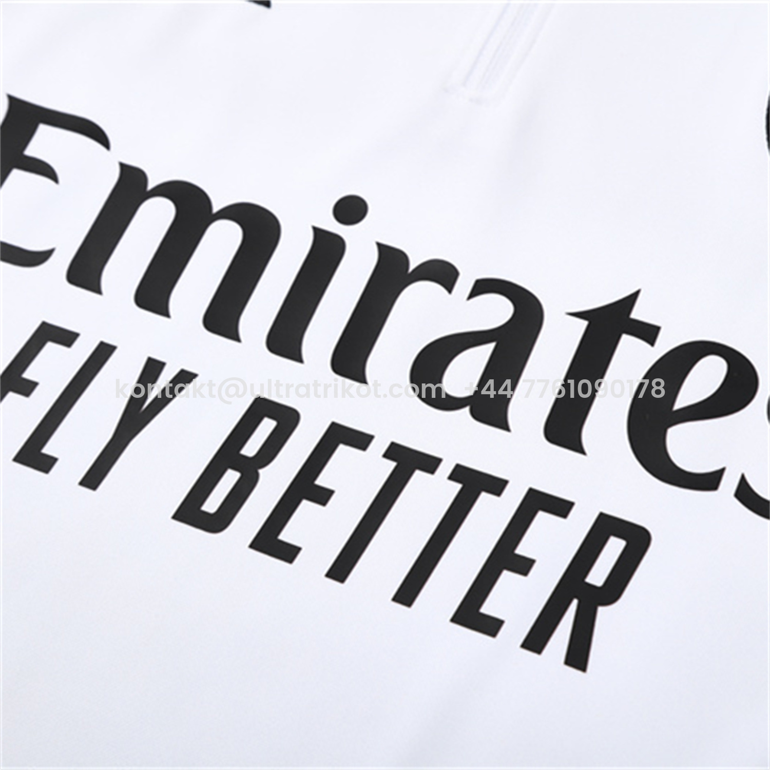 UltraTrikot-Arsenal 25-26 Kids Long Sleeve Training Set - White Top & Black Pants