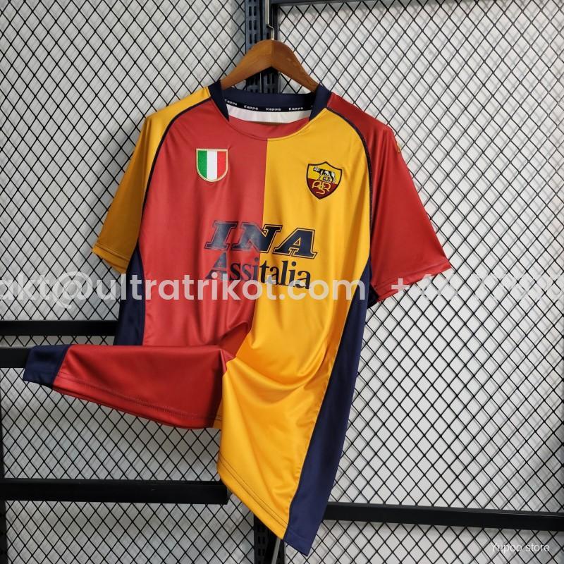 UltraTrikot-Retro Roma 2001-02 European Home Jersey