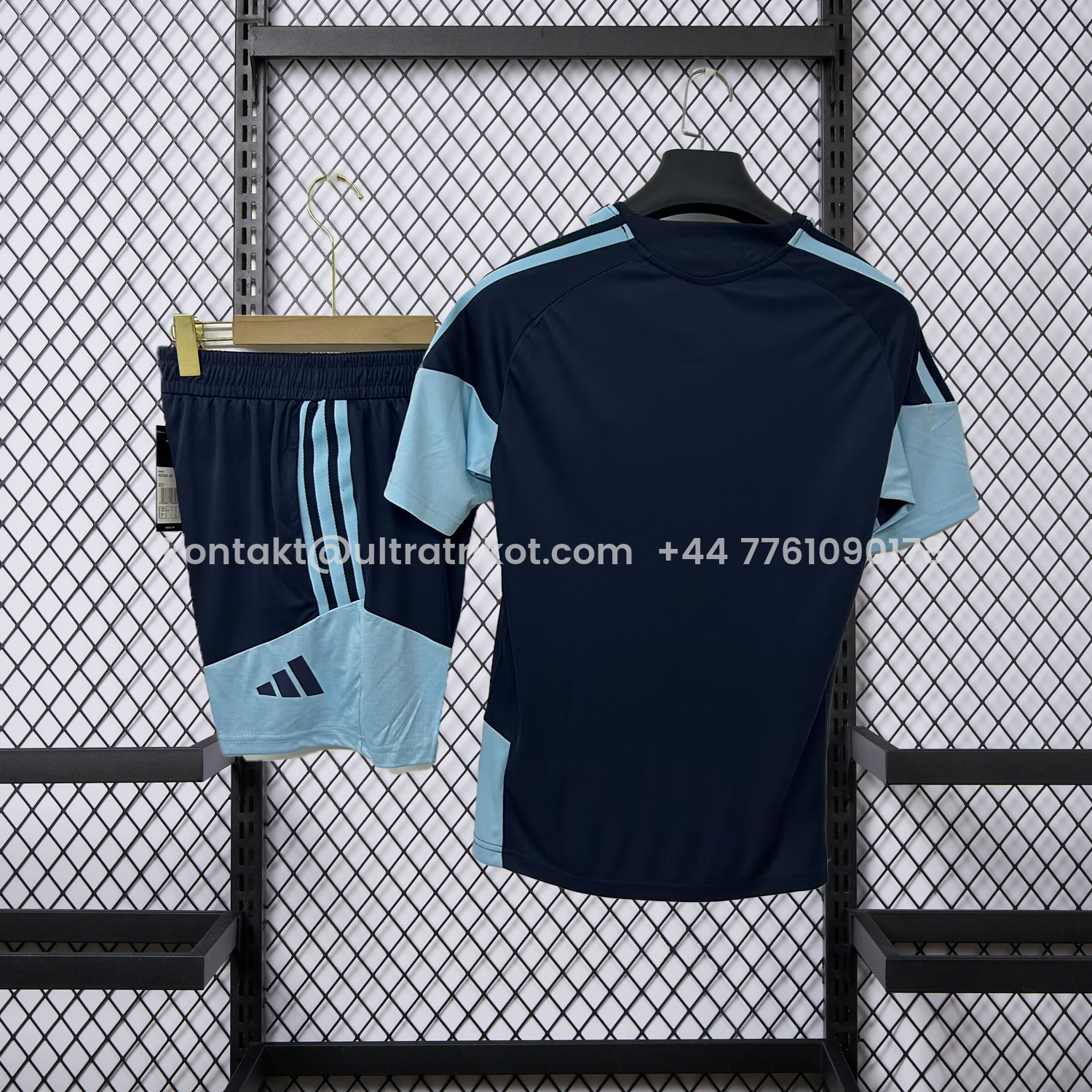 UltraTrikot-Argentina 2026 Black Pre-Match Training Kids Kit