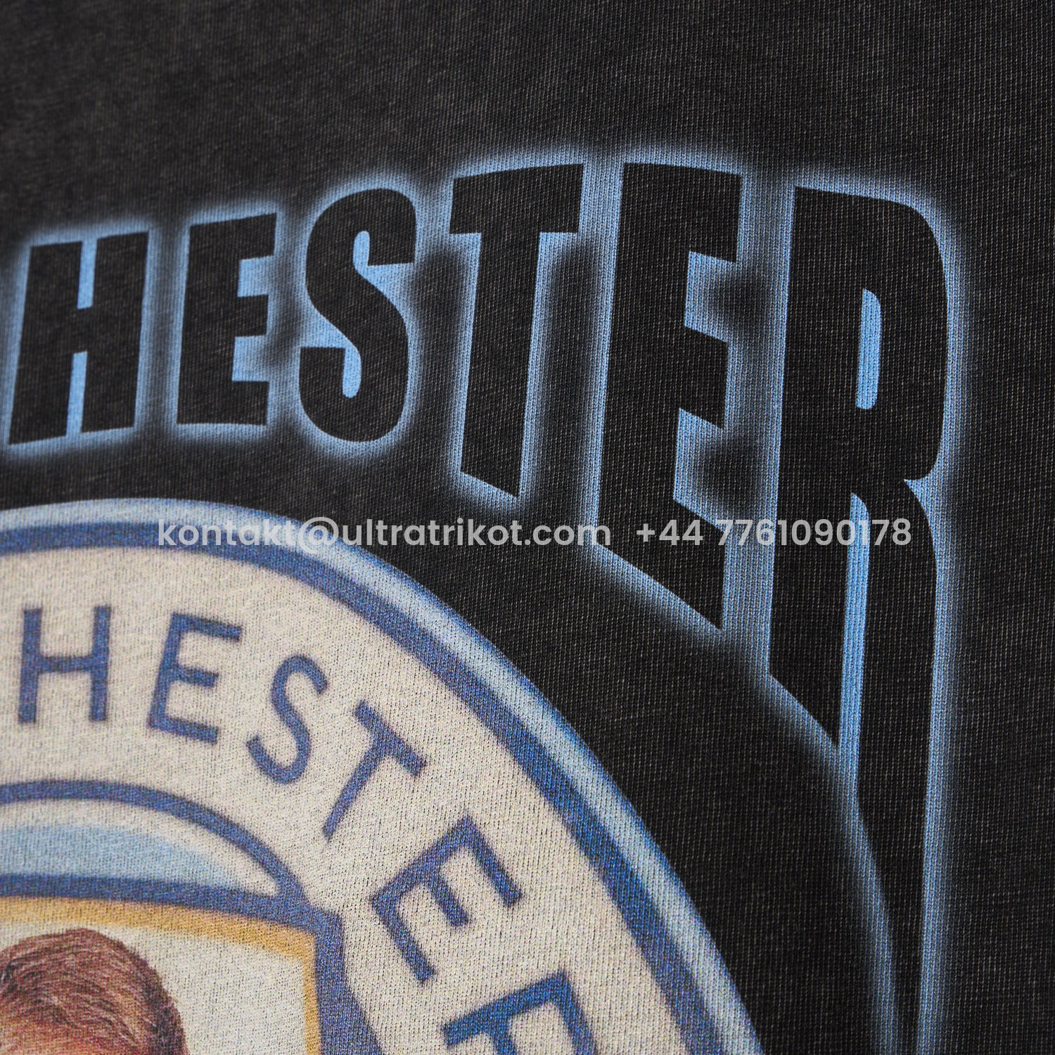 UltraTrikot-Manchester City Kevin De Bruyne Cooker Oversized Washed T-Shirt