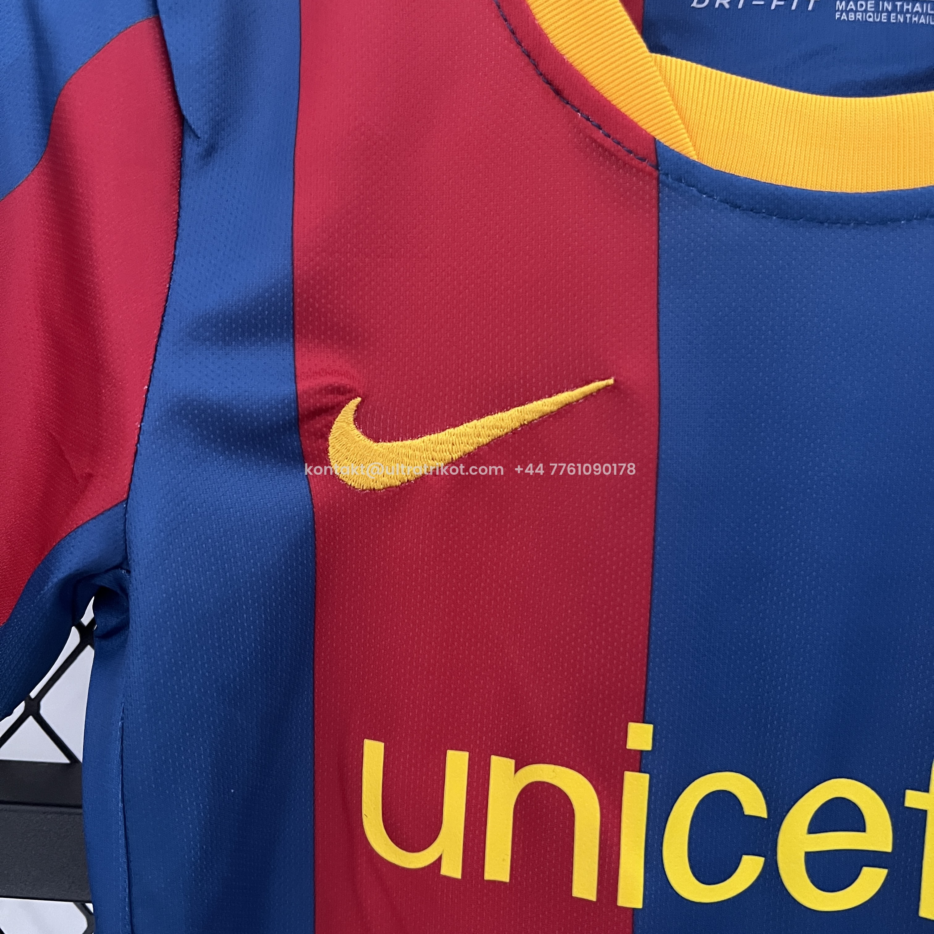 UltraTrikot-Retro Barcelona 2010-11 Home Stadium Kids Kit