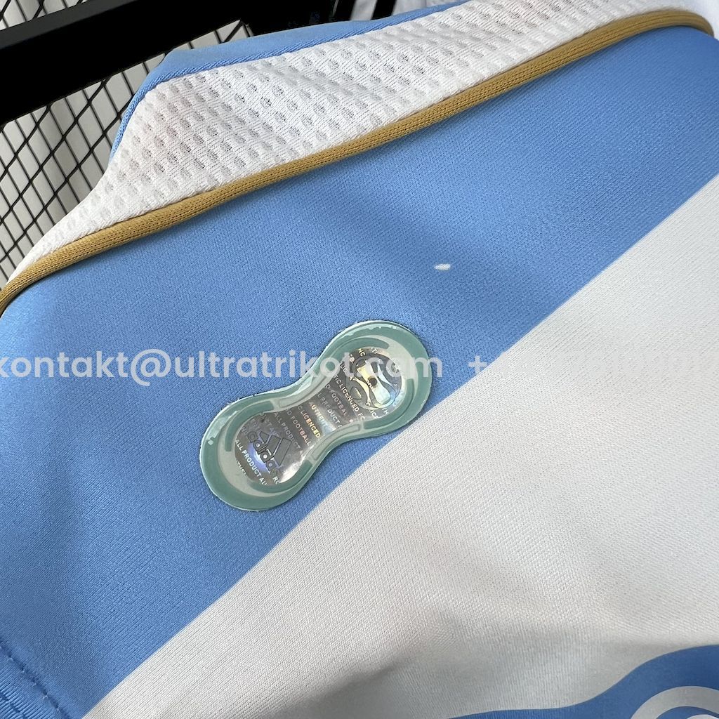 UltraTrikot-Retro Argentina 2006 Home Long Sleeves Jersey
