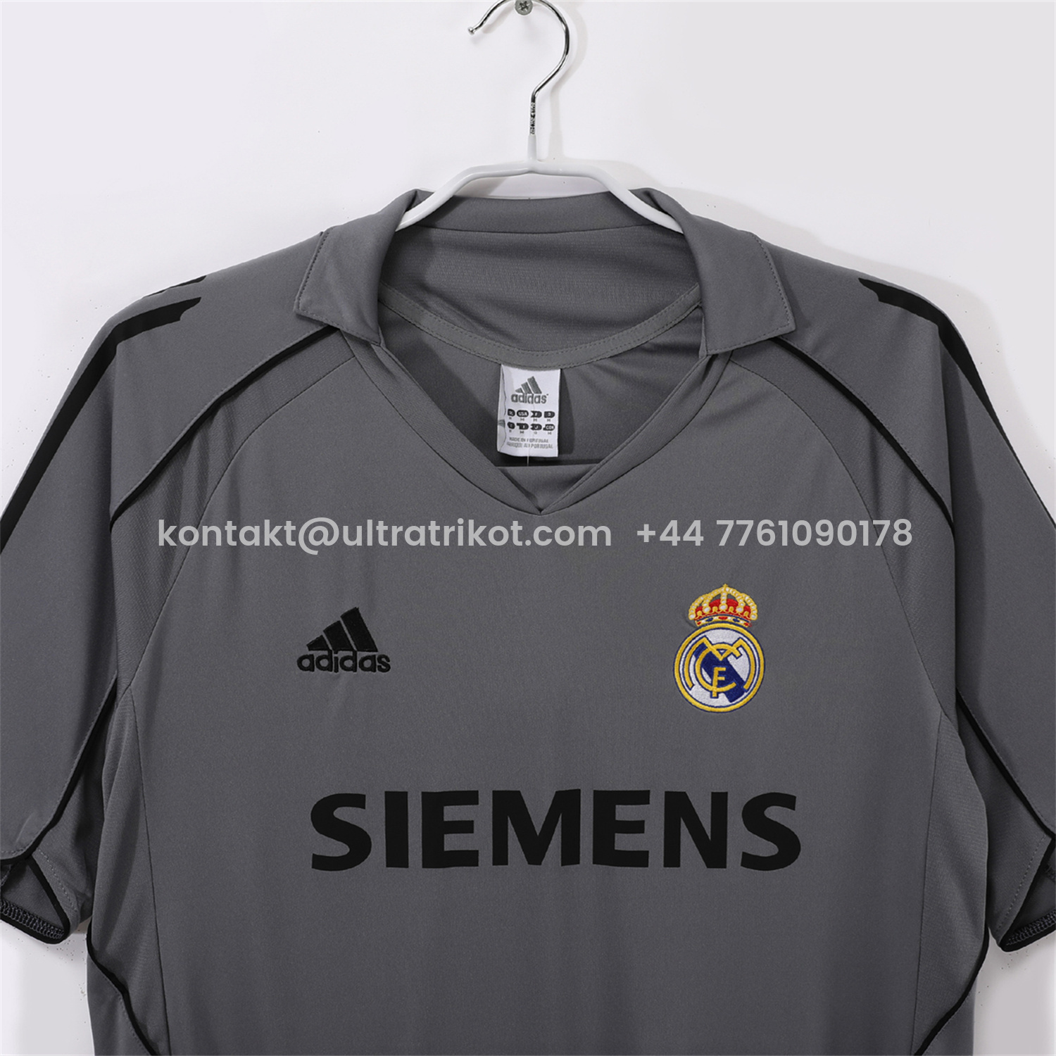 UltraTrikot-Retro Real Madrid 04-05 Third Grey Jersey