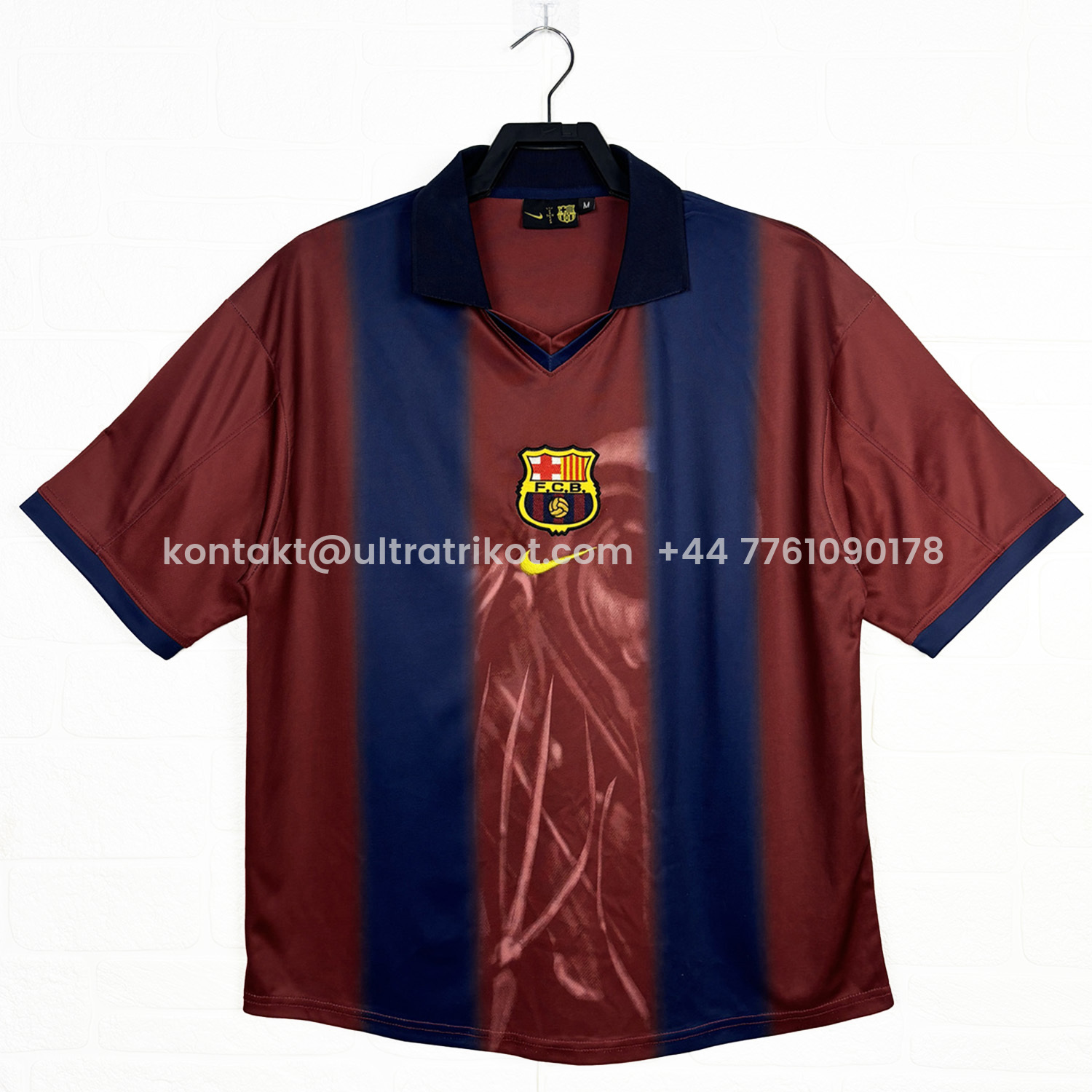 UltraTrikot-Barcelona x Travis Scott 2000-01 Home Retro Style Skeleton Jersey With Back Printing - Fans Version