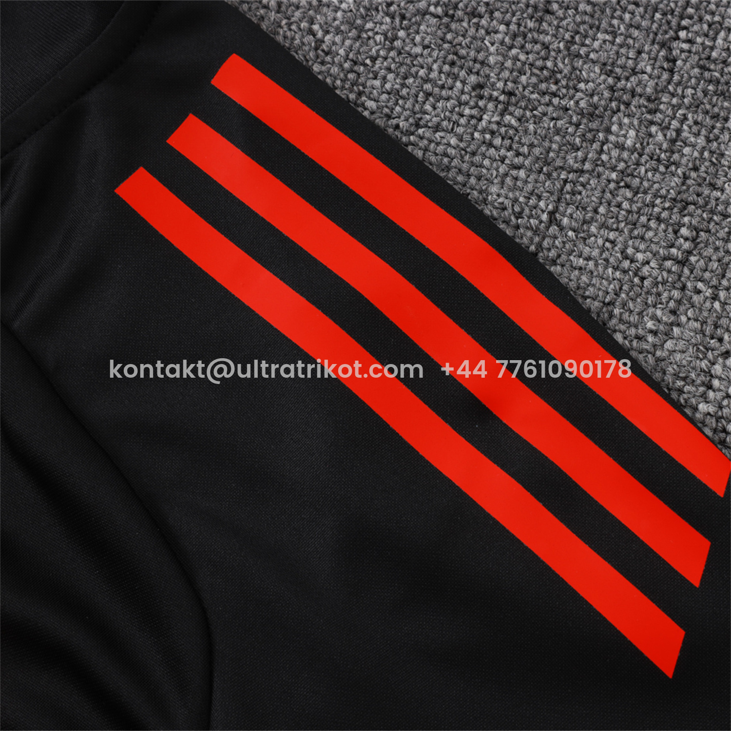 UltraTrikot-Bayern Munich 25-26 Long Sleeves Training Set - Black Top & Pants with Orange Badge