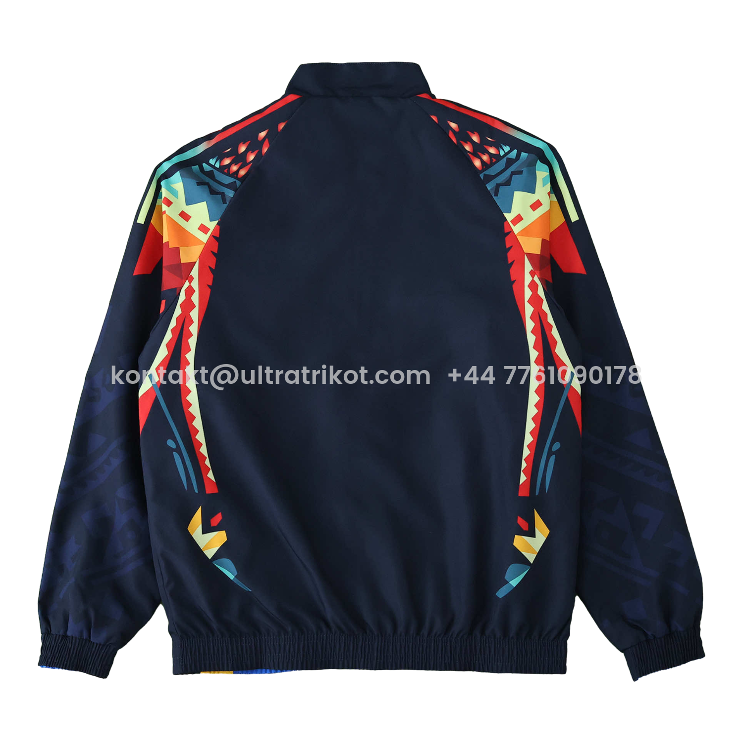 UltraTrikot-Club América 25-26 Throwback Double Sided Reversible Windbreaker - Blue & Black