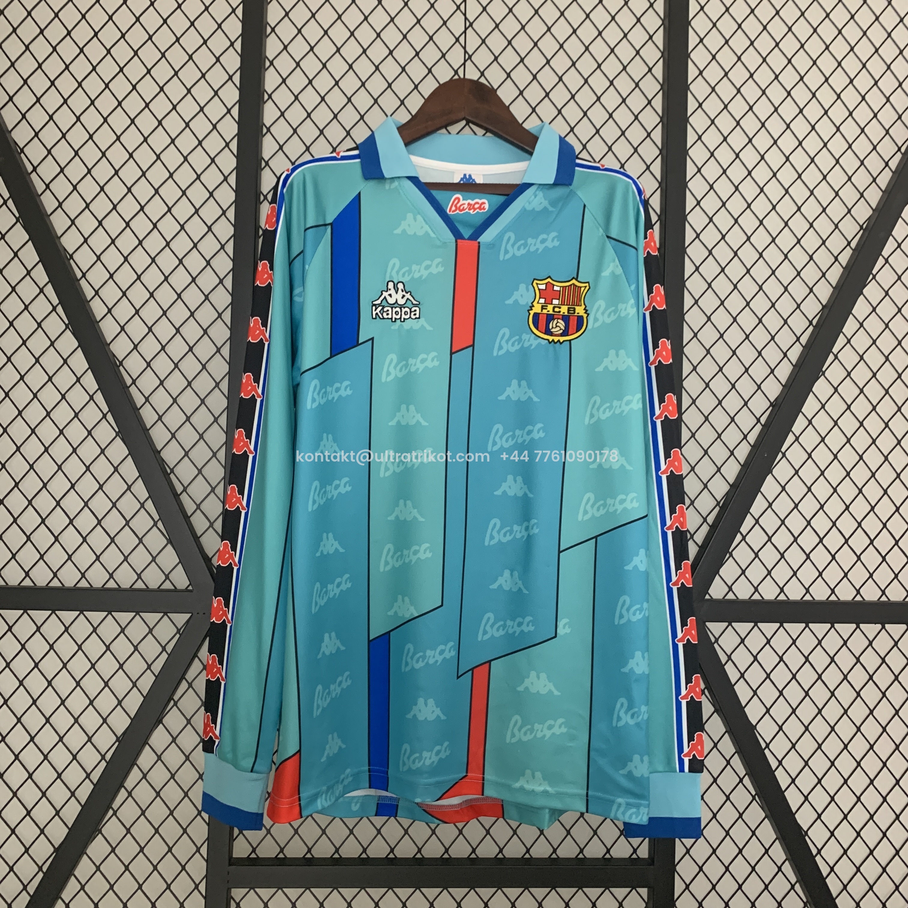 UltraTrikot-Retro Barcelona 96-97 Away Stadium Long Sleeve Jersey
