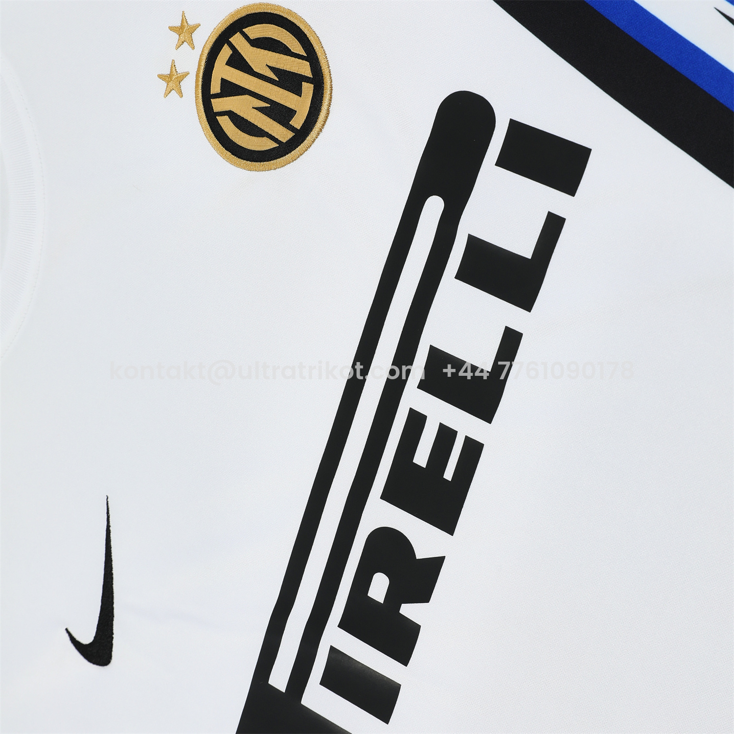 UltraTrikot-Inter Milan 25-26 Short-Sleeve Training Set - White Top & Black Shorts