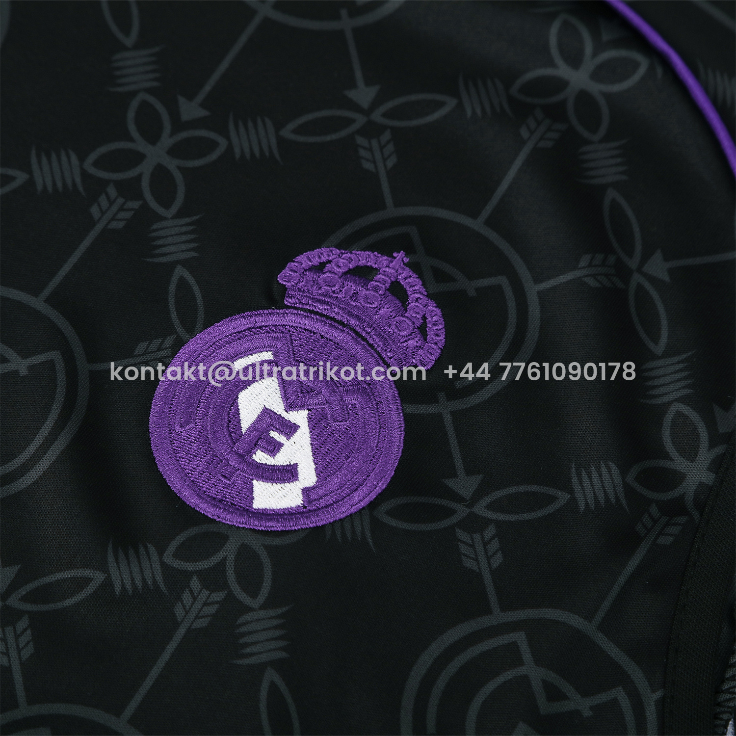 UltraTrikot-Real Madrid 25-26 Vest Training Set - Blue Edge Black Vest & Black Shorts