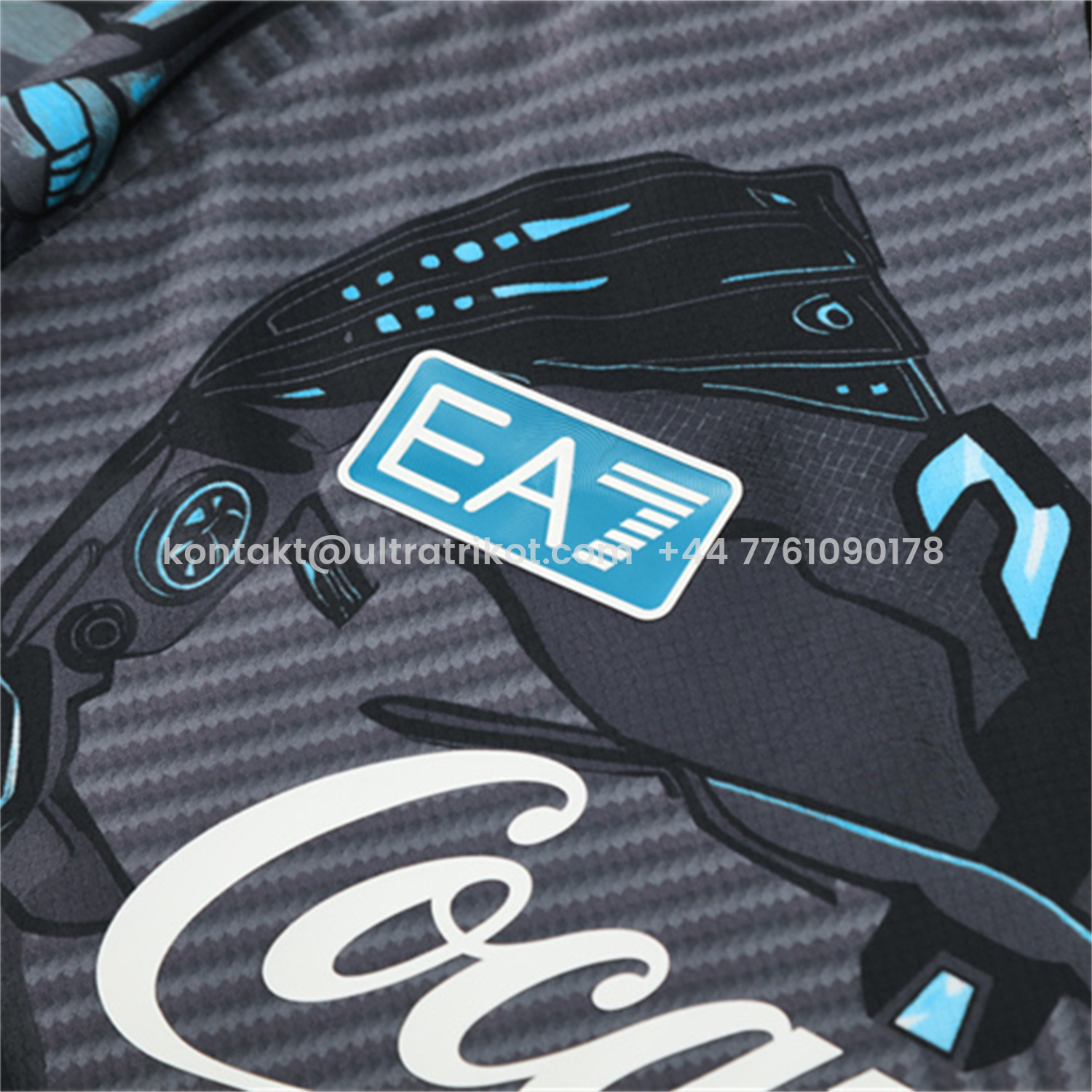 UltraTrikot-Napoli 25-26 Short-Sleeve Training Set - Gray Mecha Top & Black Shorts