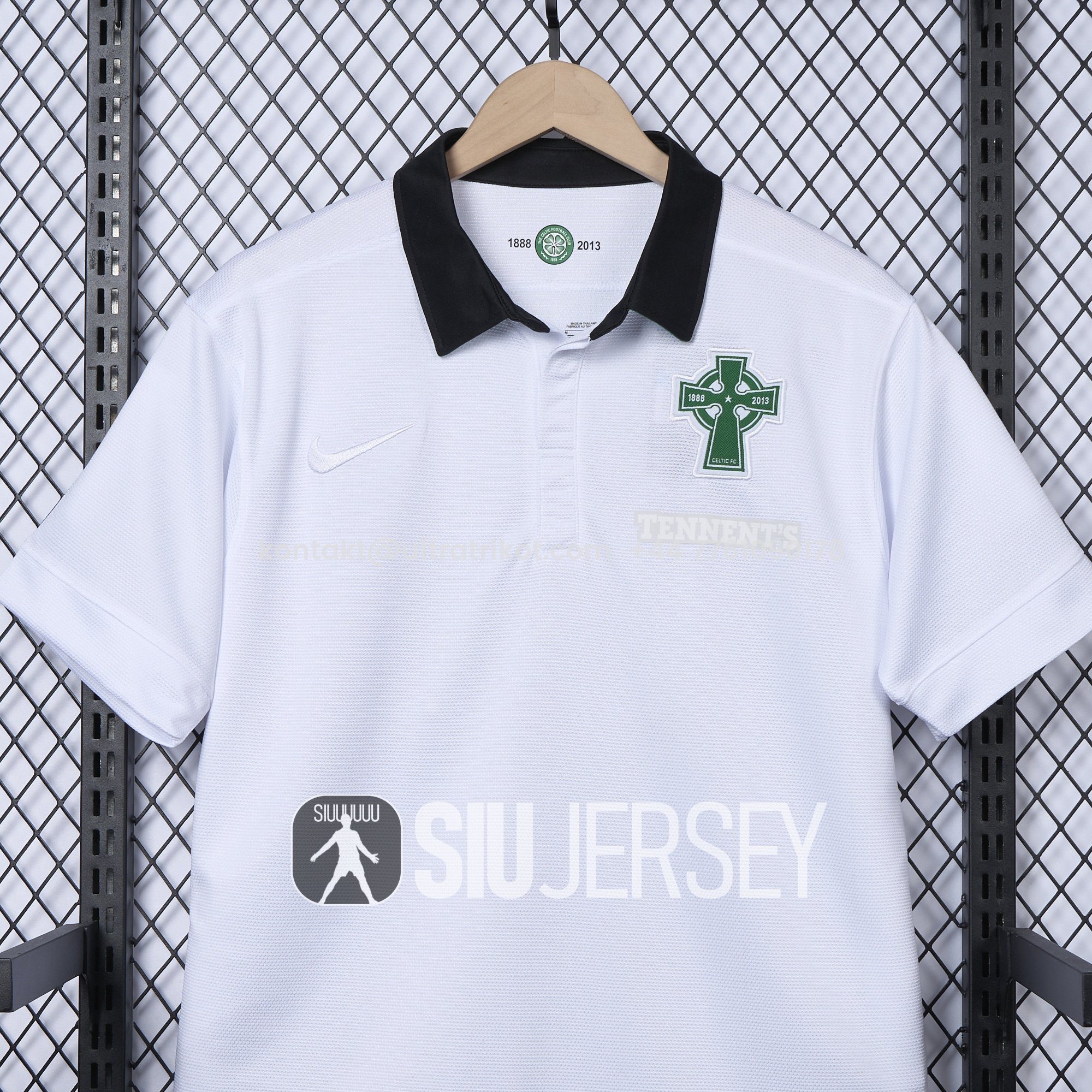 UltraTrikot-Retro Celtic 2012-13 Third 125th Anniversary White POLO Shirt