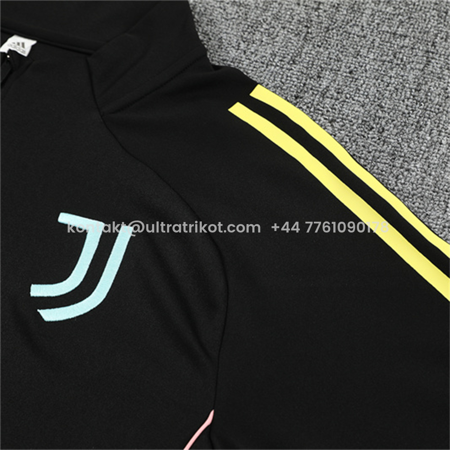 UltraTrikot-Juventus 25-26 Kids Long Sleeve Training Set - Black Top and Black Pants