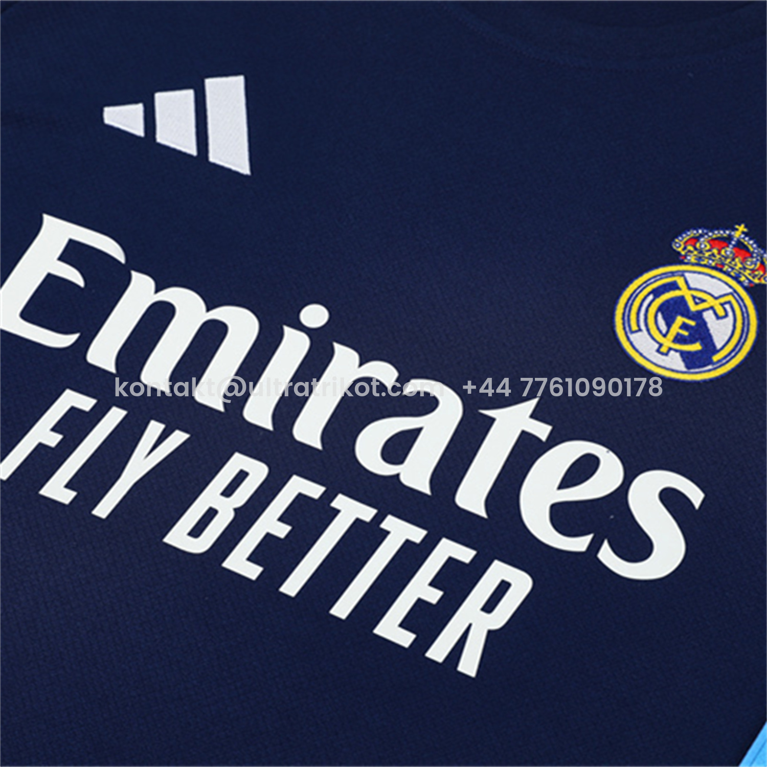UltraTrikot-Real Madrid 25-26 Short-Sleeve Training Set - Royal Blue Top & Royal Blue Shorts