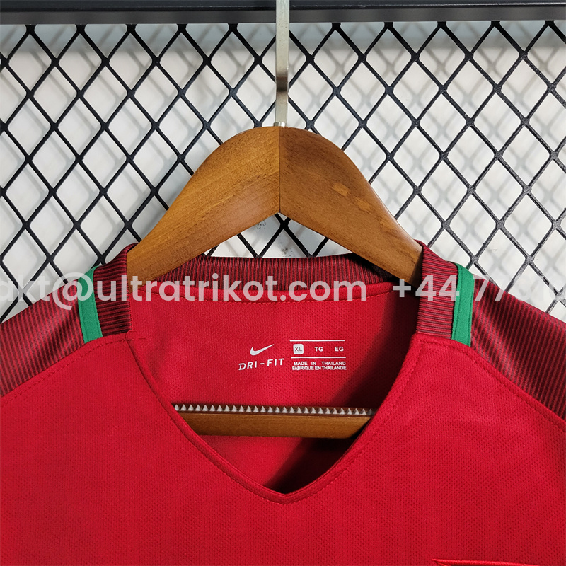 UltraTrikot-Retro Portugal 16-17 Home Stadium Long Sleeve Jersey