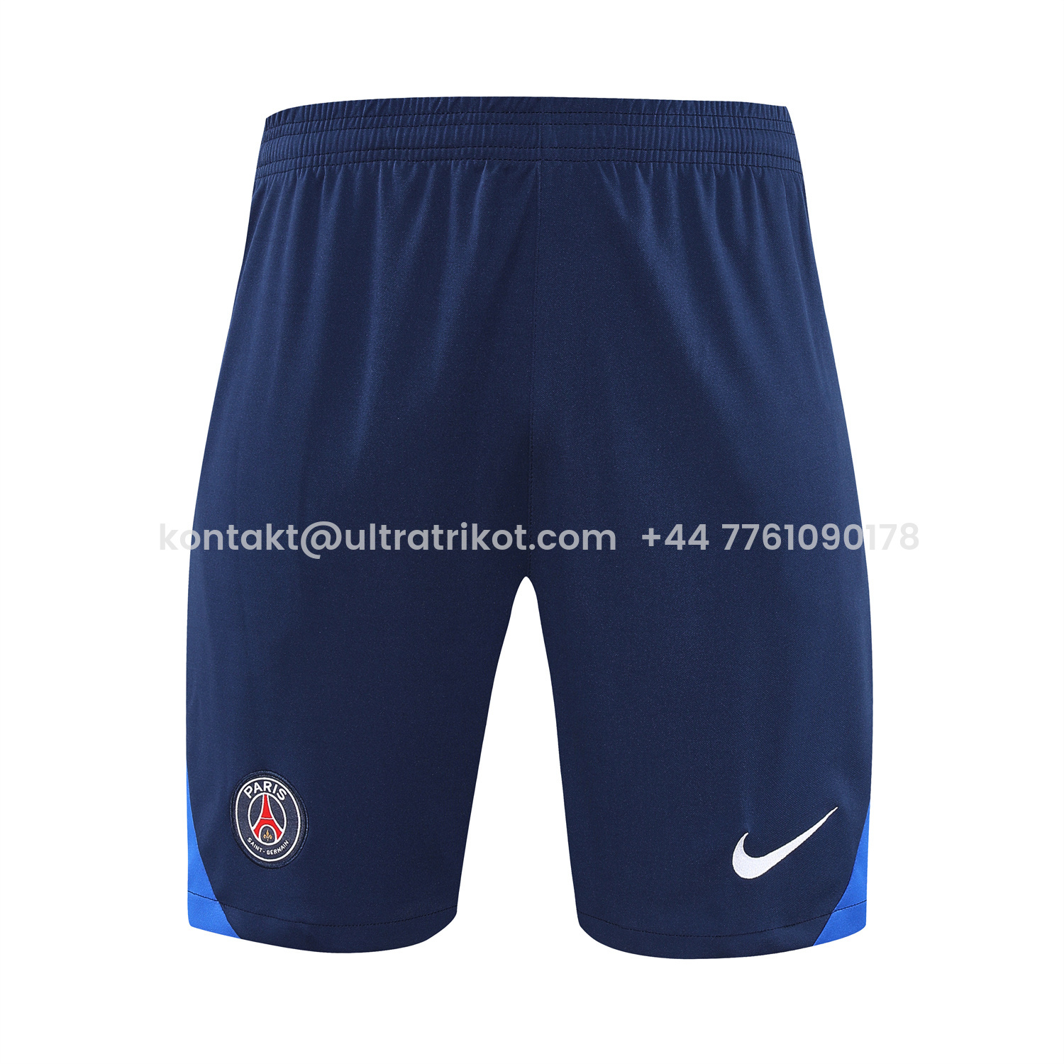 UltraTrikot-Paris Saint-Germain PSG 25-26 Short-Sleeve Training Set - Red And Blue Lines Top & Blue Shorts