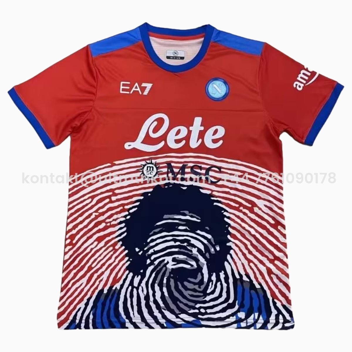 UltraTrikot-Retro Napoli 2021-22 Maradona Special Edition Jersey - Red