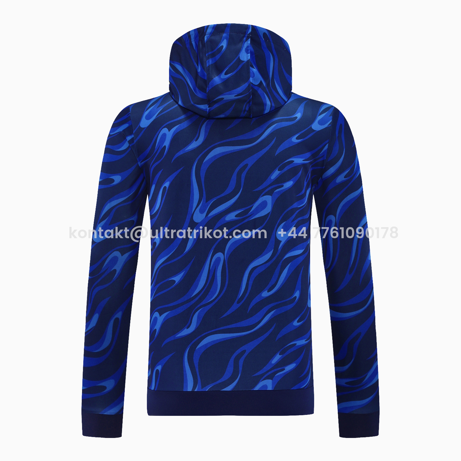 UltraTrikot-Real Madrid 25-26 Training Hoodie Set - Blue Hoodie and Deep Blue Pants