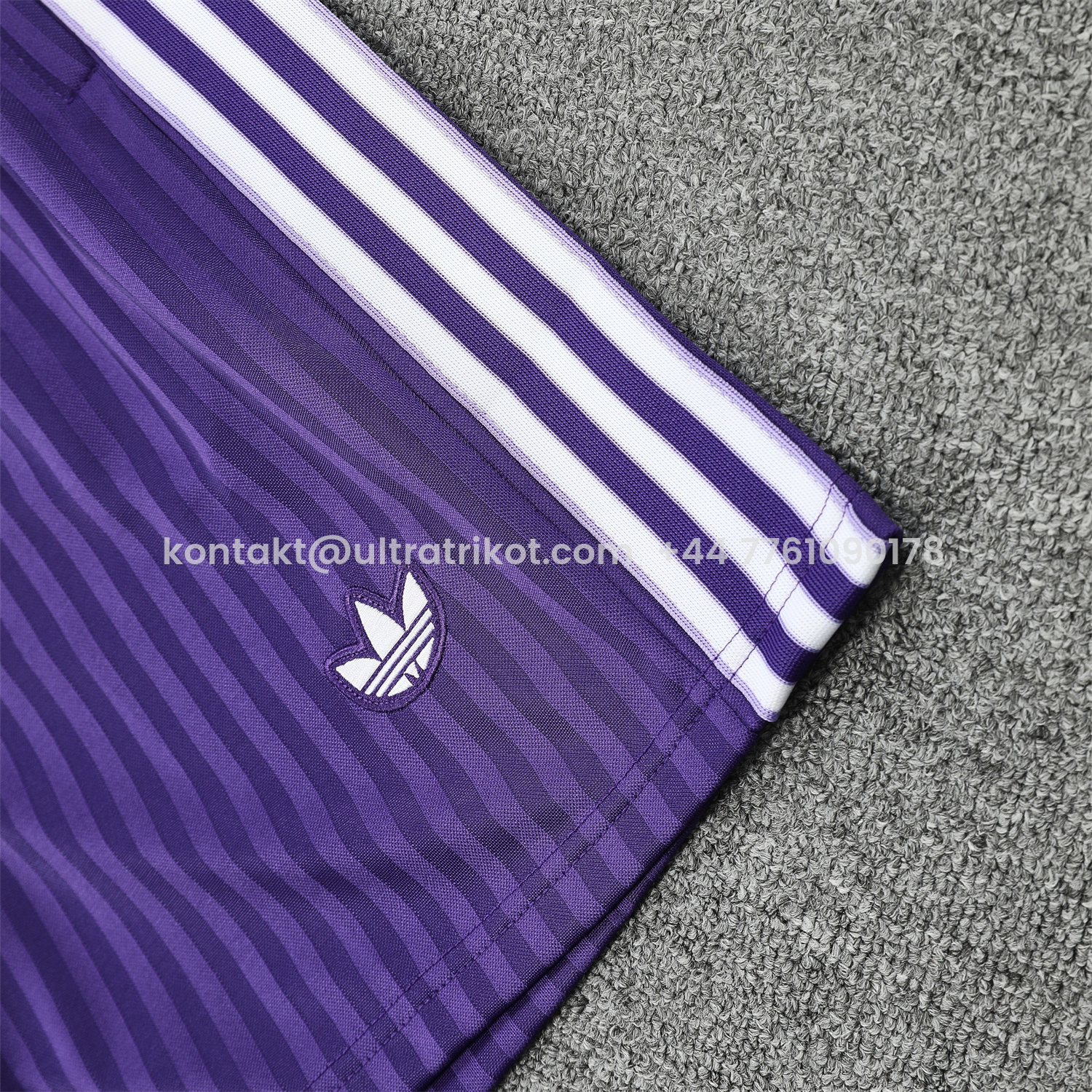 UltraTrikot-Real Madrid 25-26 Short-Sleeve Training Set - Purple And White Top & Purple Shorts