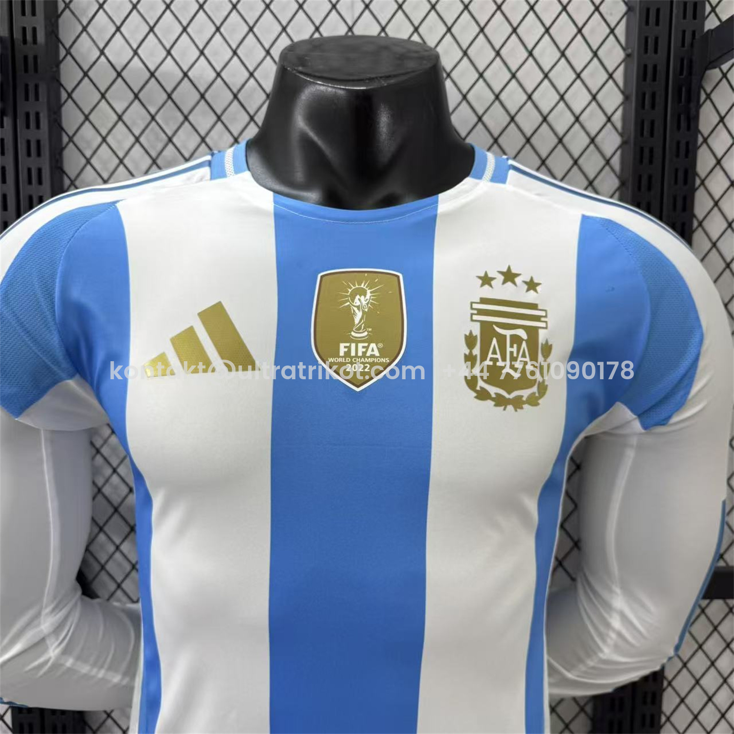 UltraTrikot-Argentina 2024 Home Long Sleeves Jersey - Player Version