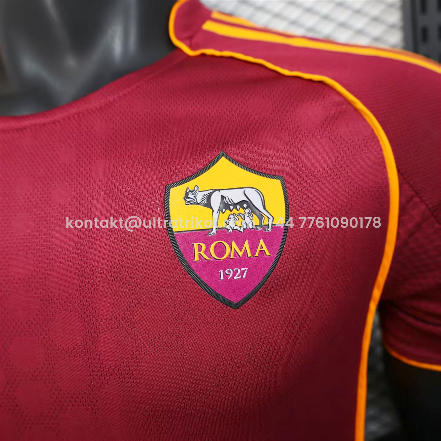 UltraTrikot-AS Roma 25-26 Home Unsponsored Jersey - Player Version