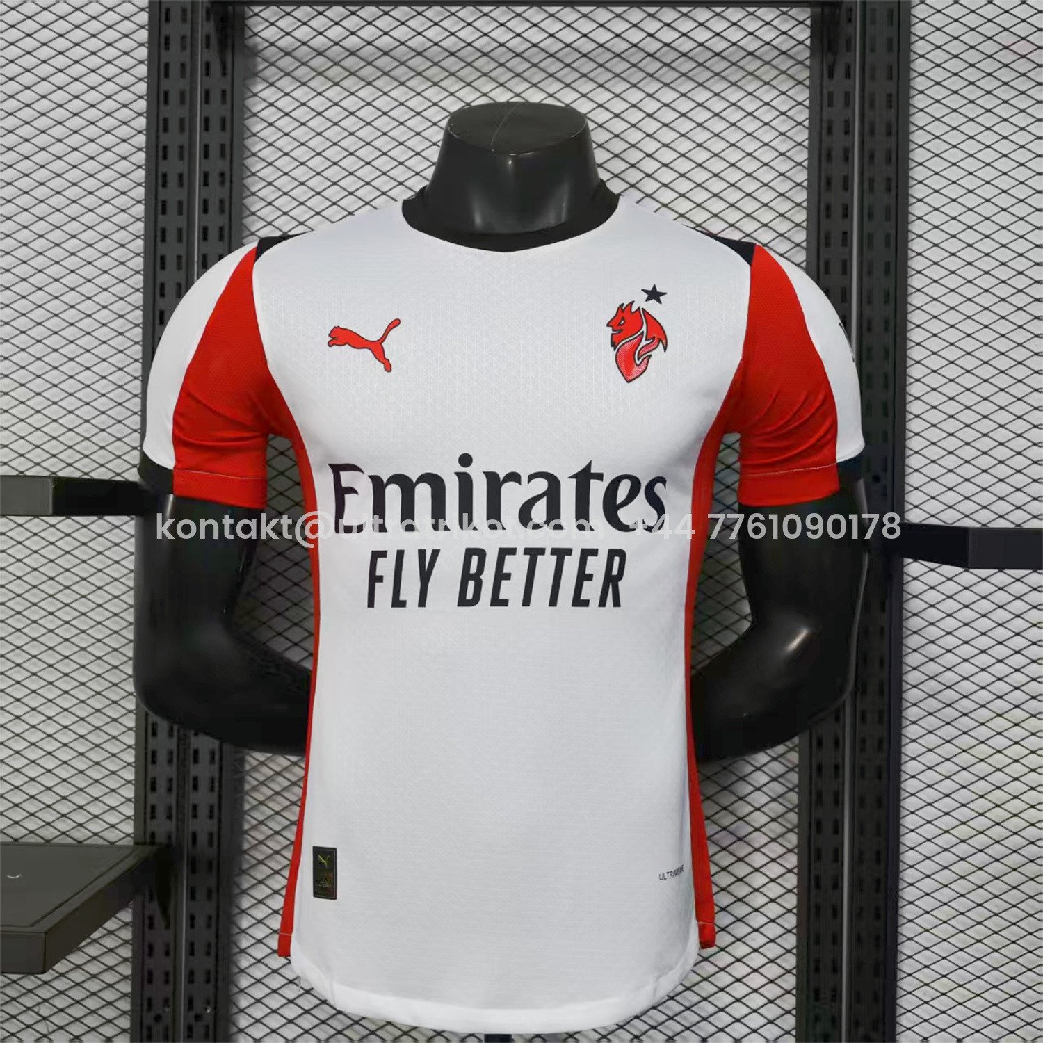 UltraTrikot-AC Milan 25-26 Away White Jersey - Player Version
