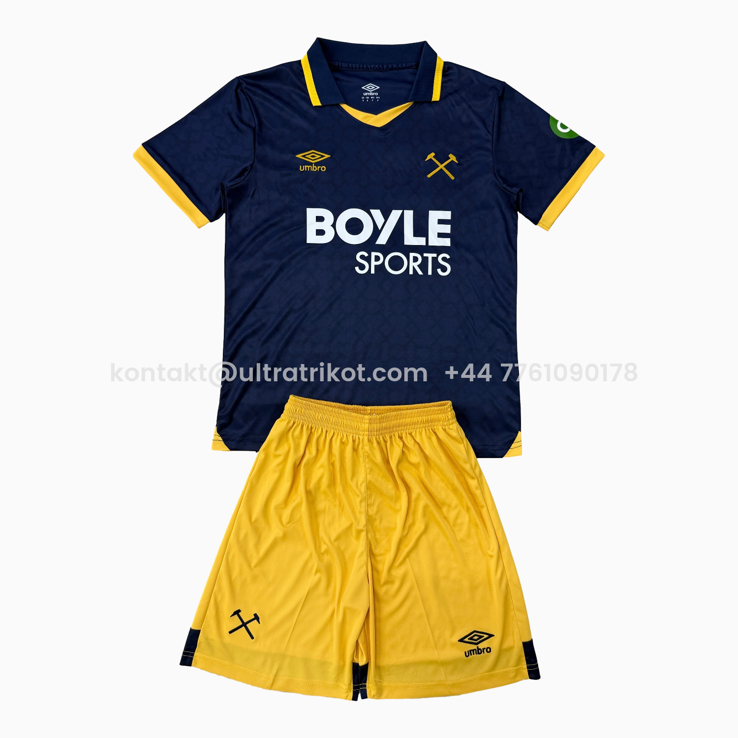 UltraTrikot-West Ham United 25-26 Third Men's Adult Jersey Set - Fans Version