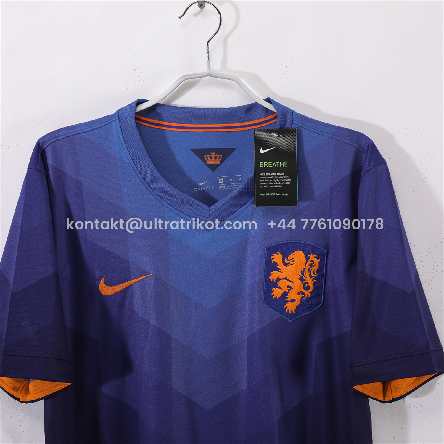 UltraTrikot-Retro Netherlands 2014 Away Blue Jersey