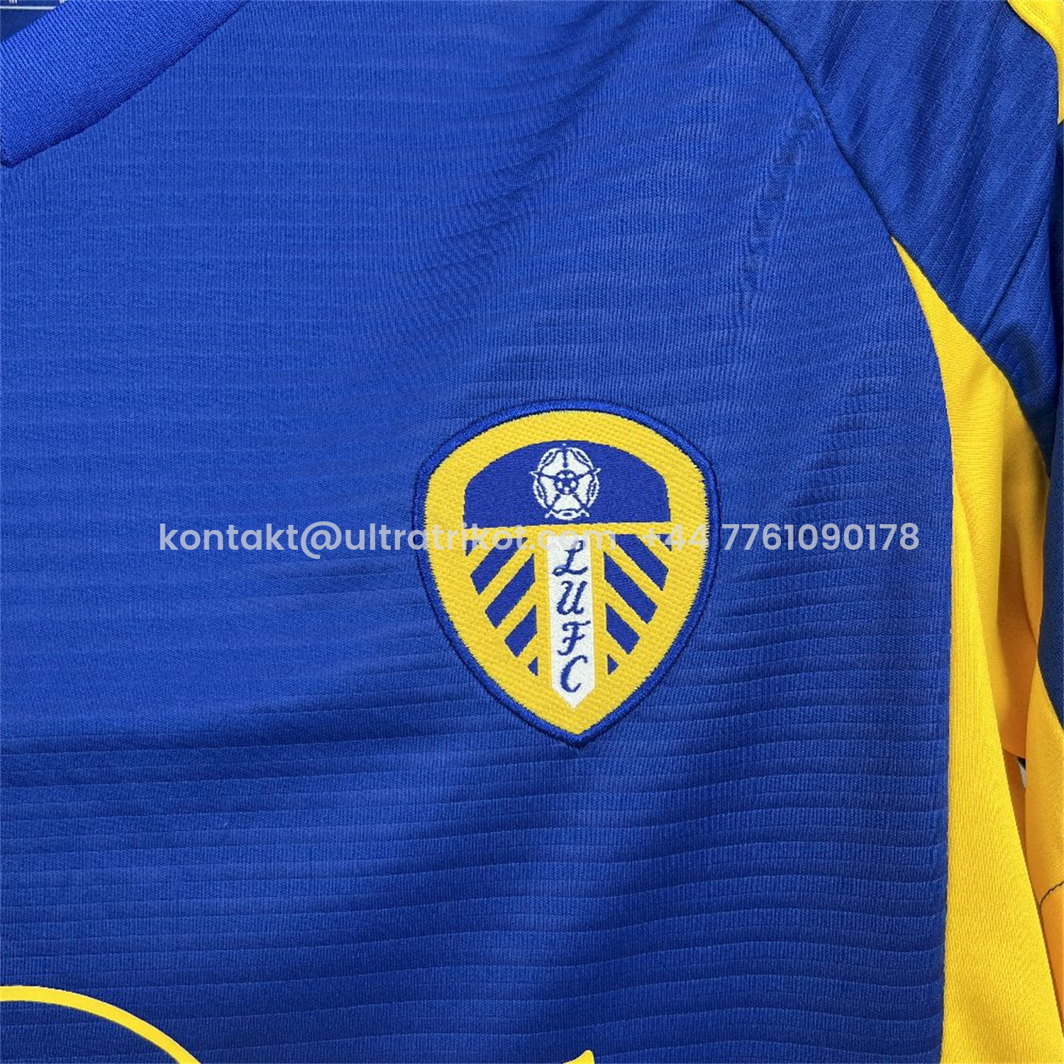 UltraTrikot-Leeds United 25-26 Away Blue Jersey - Fans Version