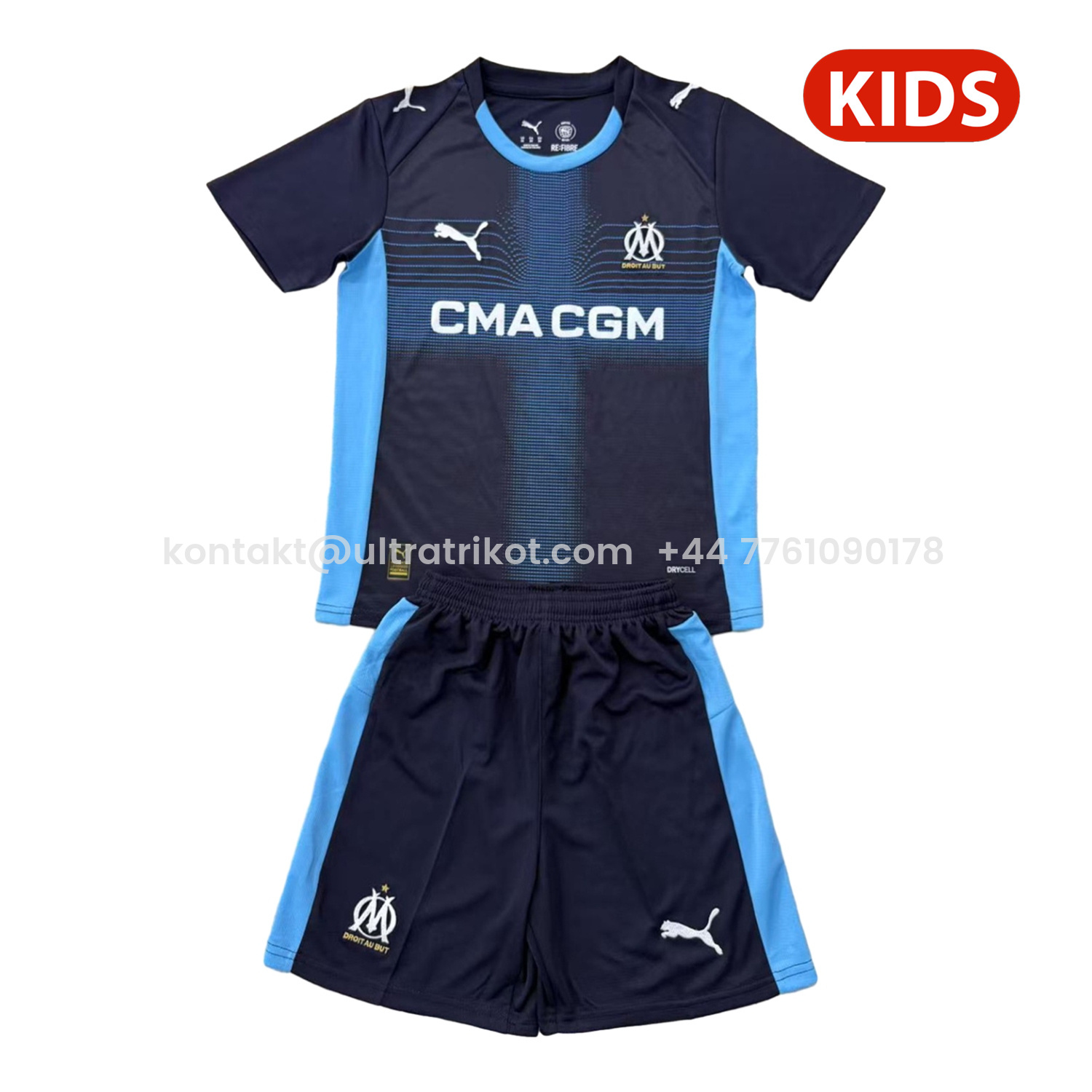 UltraTrikot-Marseille 25-26 Away Kids Kit