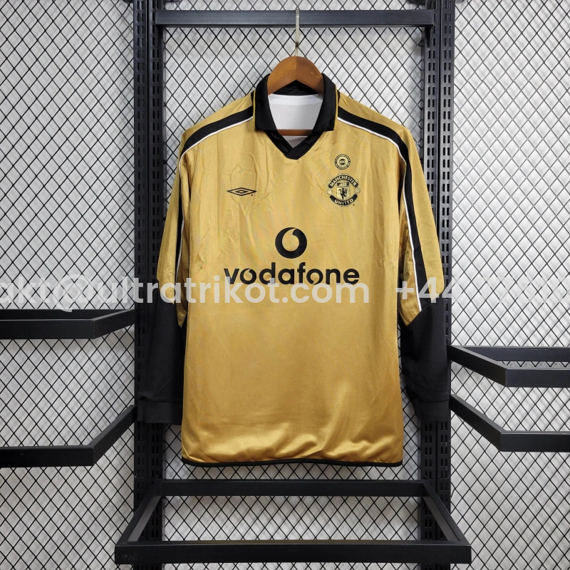 UltraTrikot-Retro Manchester United 01-02 100th Anniversary Long Sleeve Special Edition Jersey