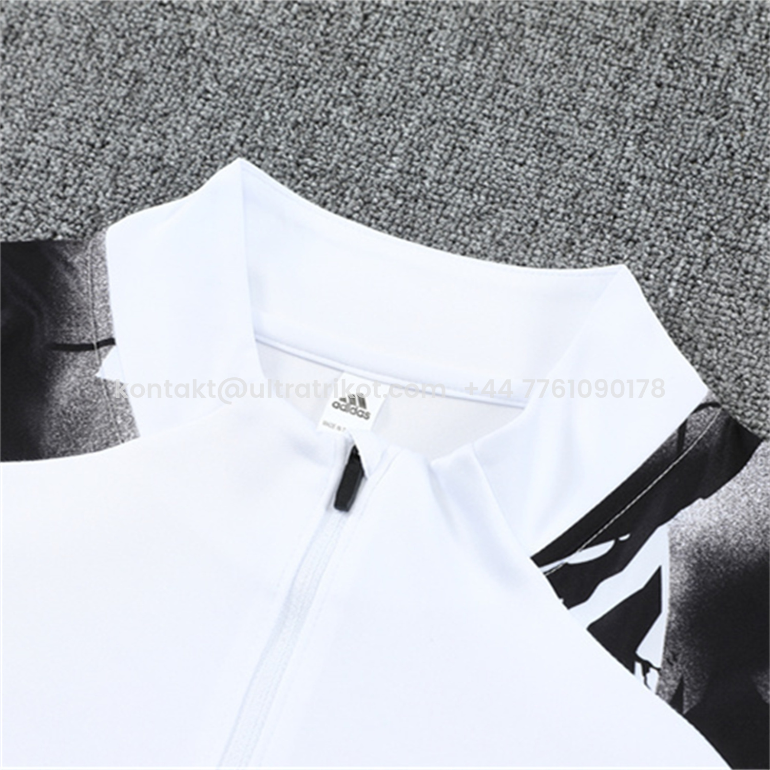 UltraTrikot-Real Madrid 25-26 Long Sleeve Training Set - White Top & Black Pants