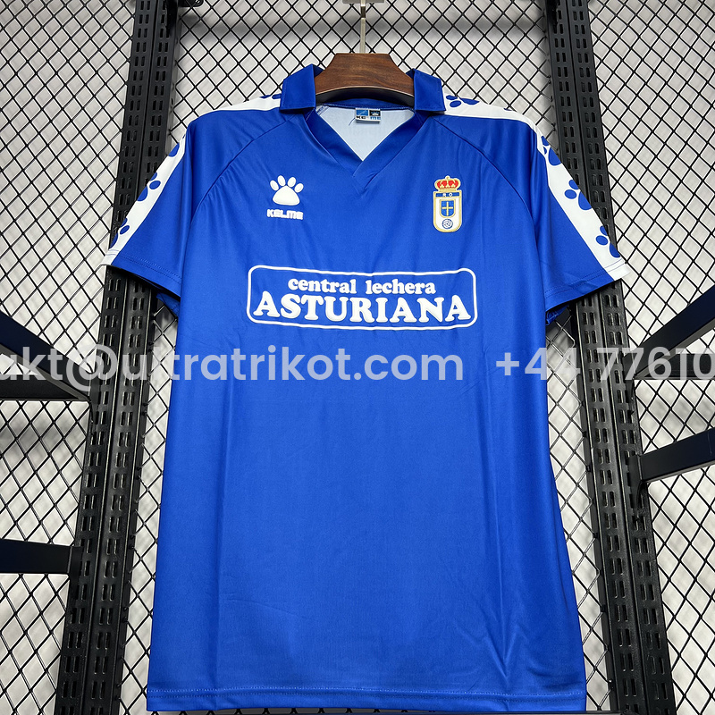 UltraTrikot-Retro Real Oviedo Vetusta 1990-91 Home Stadium Jersey