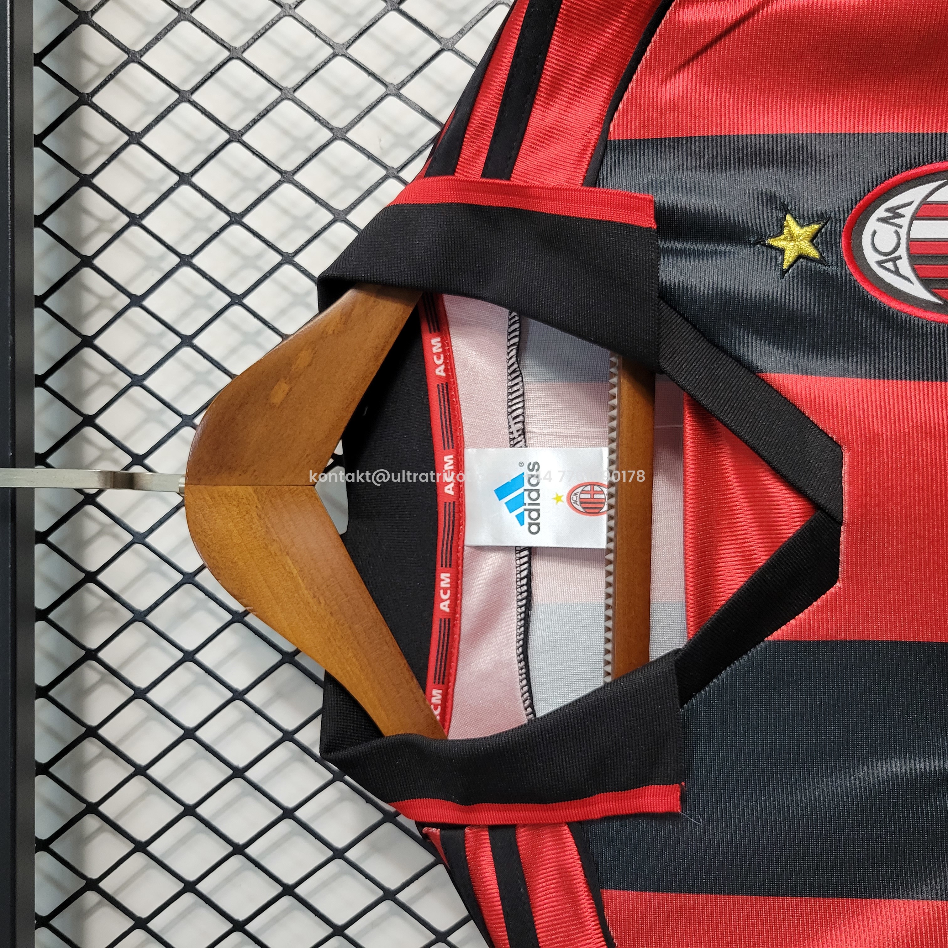 UltraTrikot-Retro AC Milan 98-99 Home Stadium Jersey