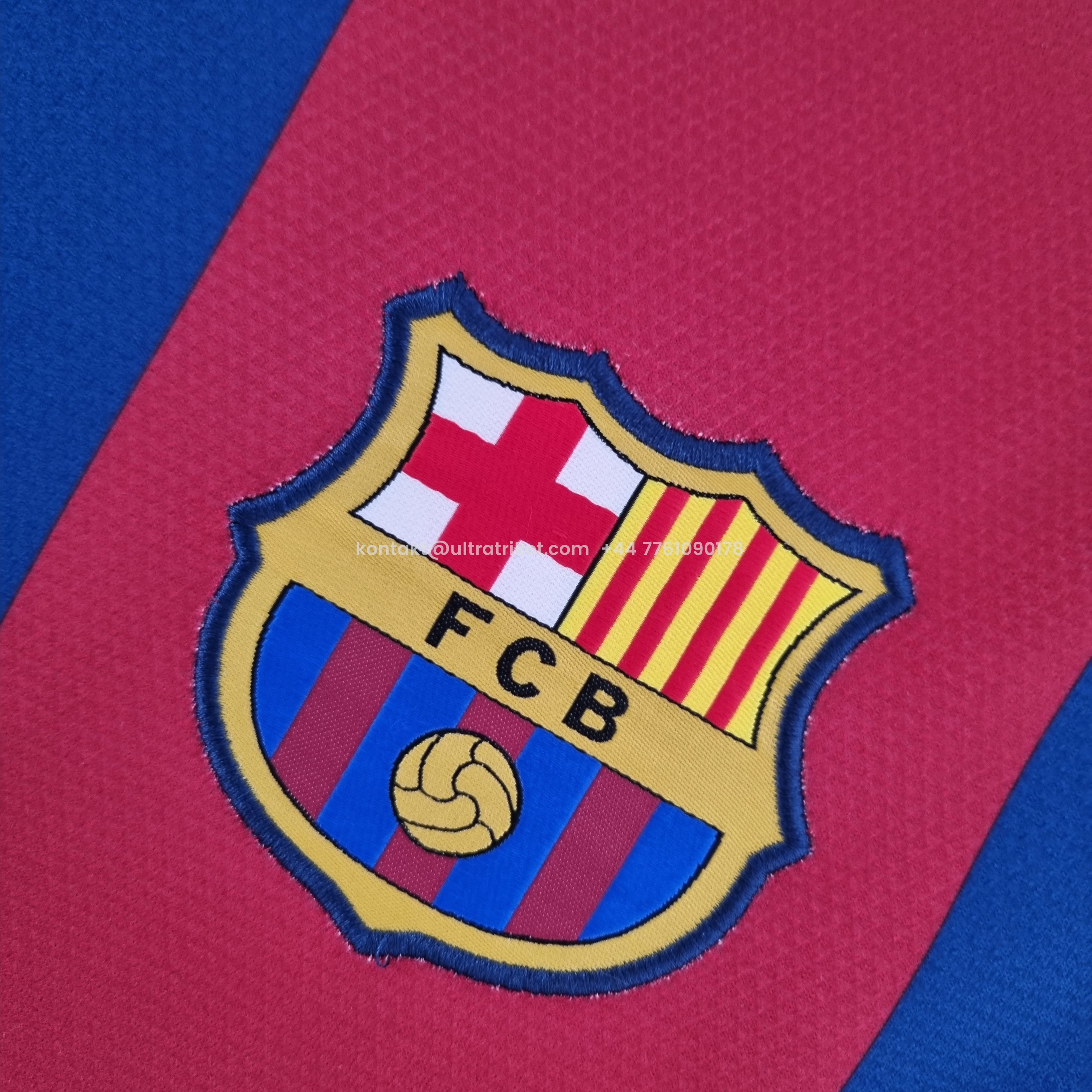 UltraTrikot-Retro Barcelona 10-11 Home Long Sleeve Jersey