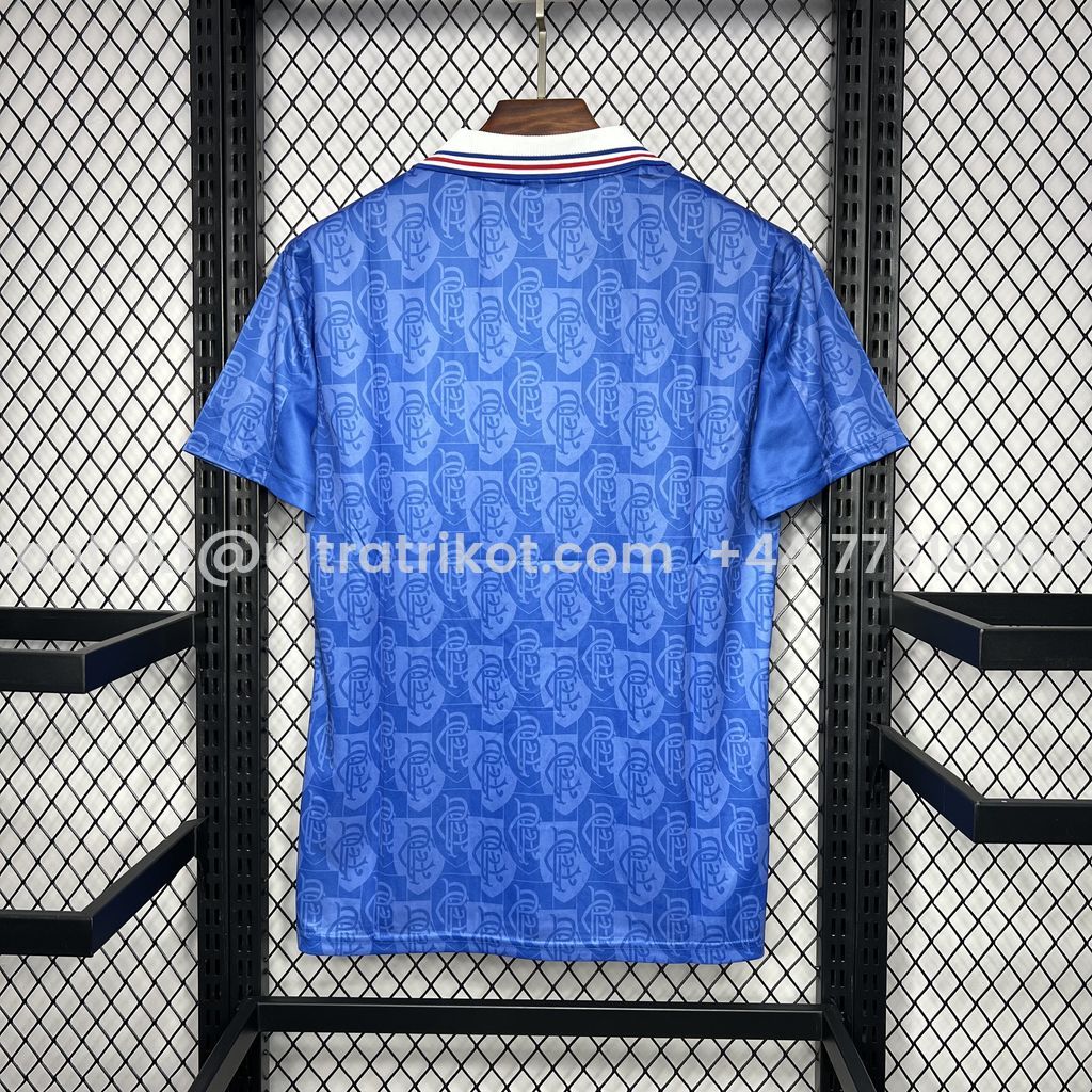 UltraTrikot-Retro Glasgow Rangers 1996-97 Home Stadium Jersey