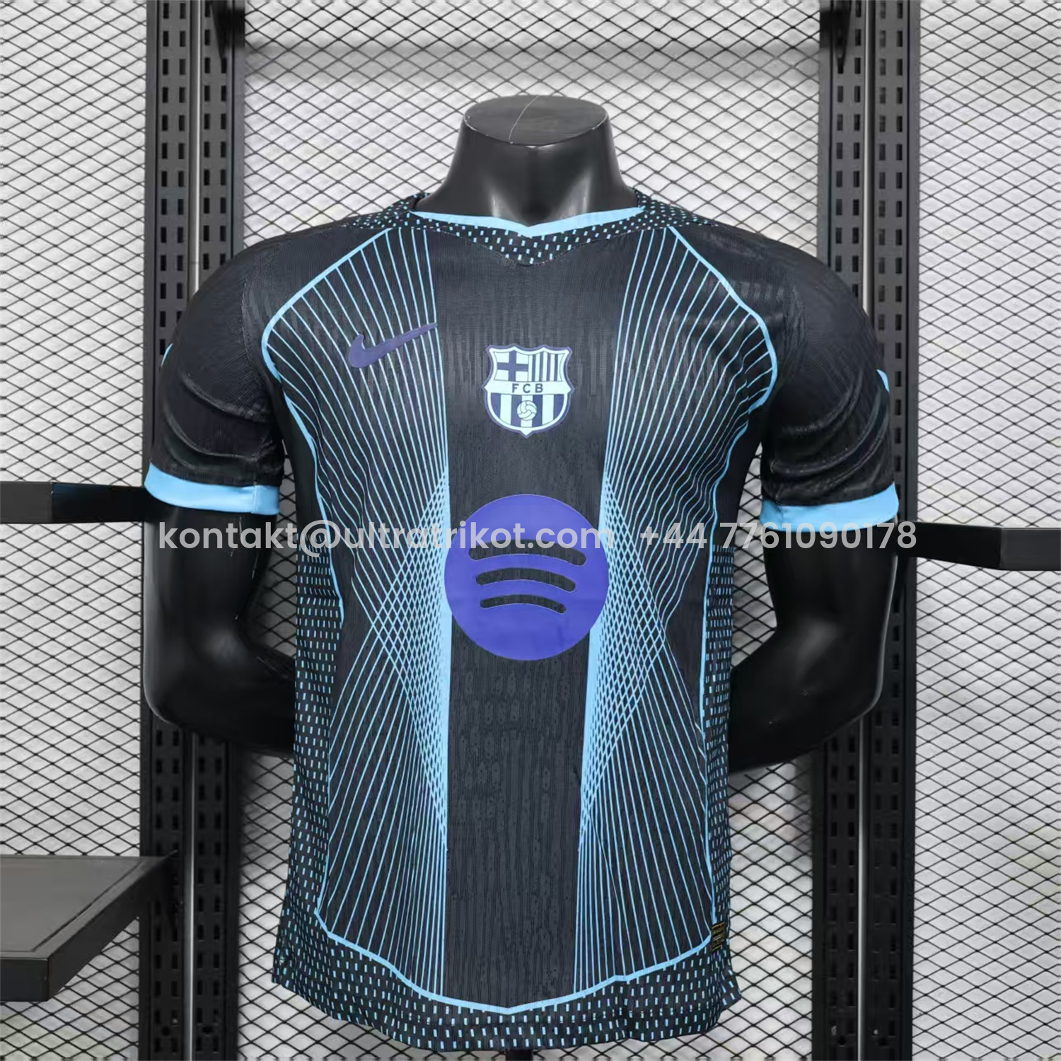 UltraTrikot-Barcelona 25-26 T90 Black Special Jersey - Player Version