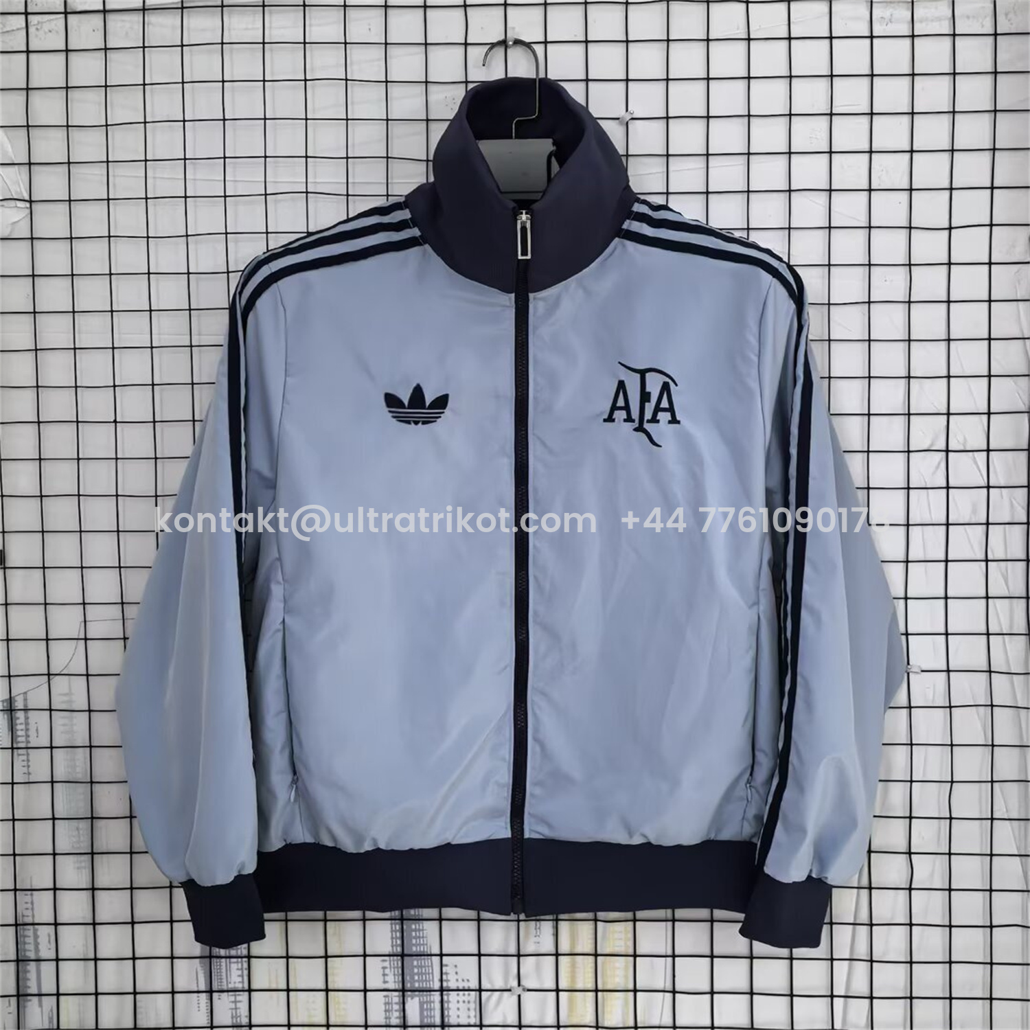 UltraTrikot-Argentina 25-26 Training Windbreaker Jacket - Grey