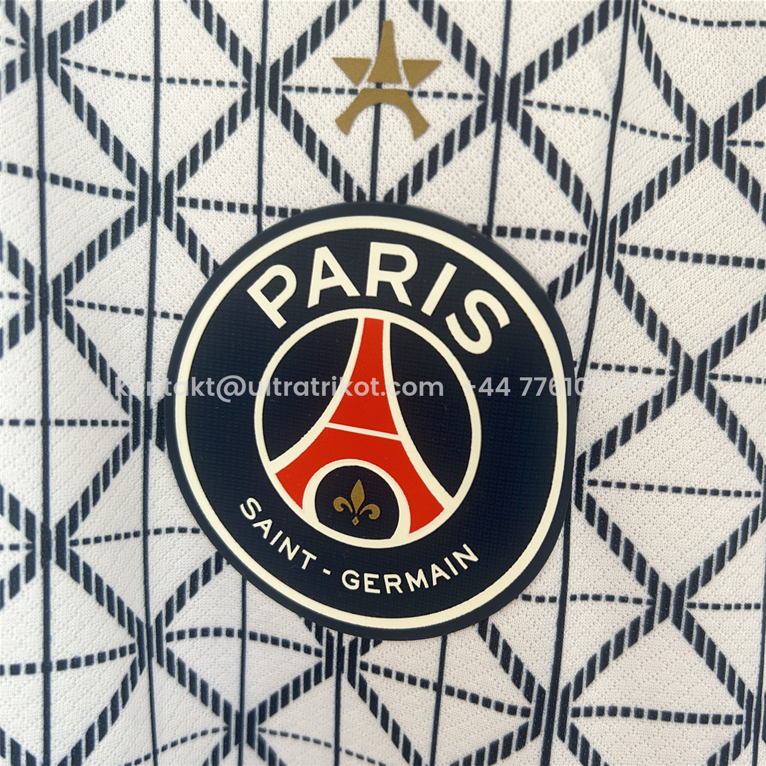 UltraTrikot-Paris Saint-Germain PSG 25-26 White Pre-Match Training Jersey - Fans Version
