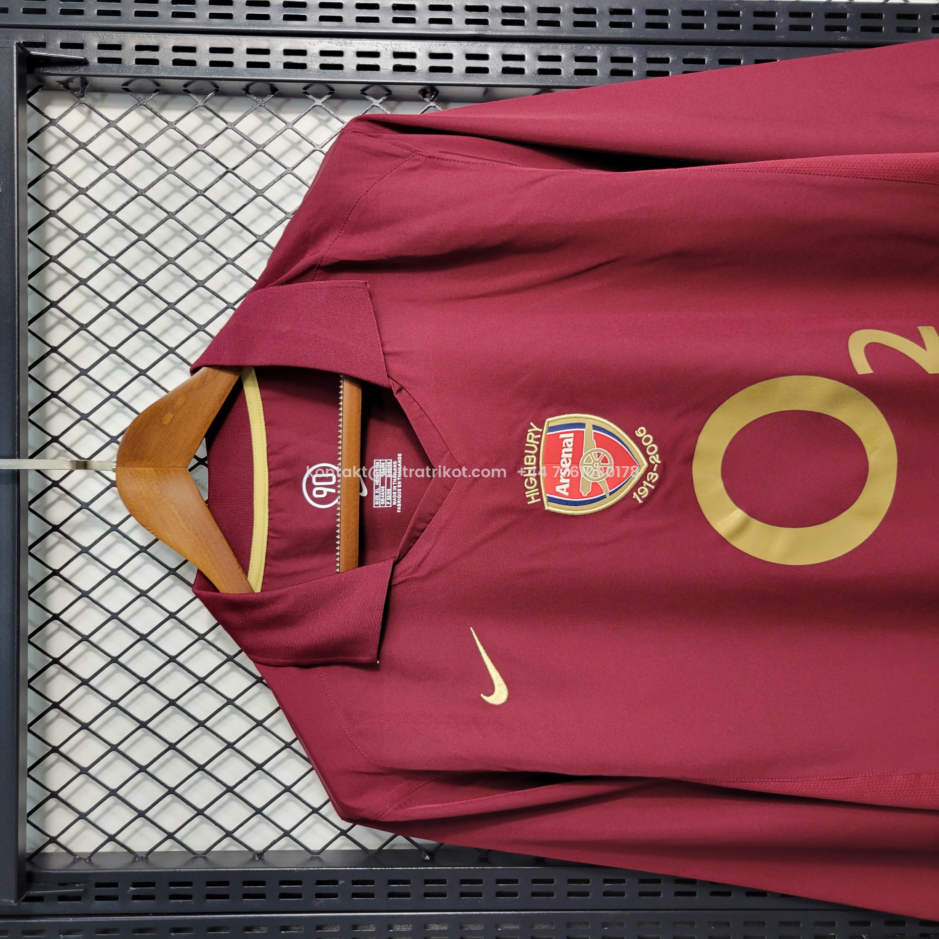 UltraTrikot-Retro Arsenal 05-06 Home Stadium Long Sleeve Jersey