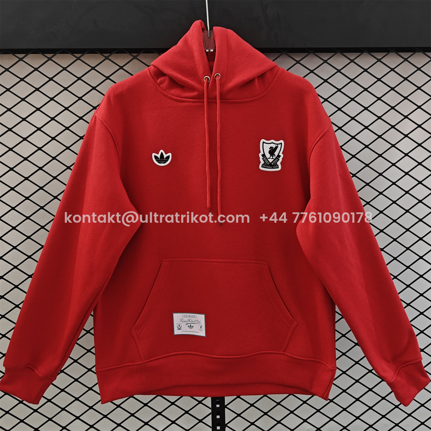 UltraTrikot-Liver.pool 25-26 Originals Terrace Icon White Team Logo Unisex Pullover Hoodie