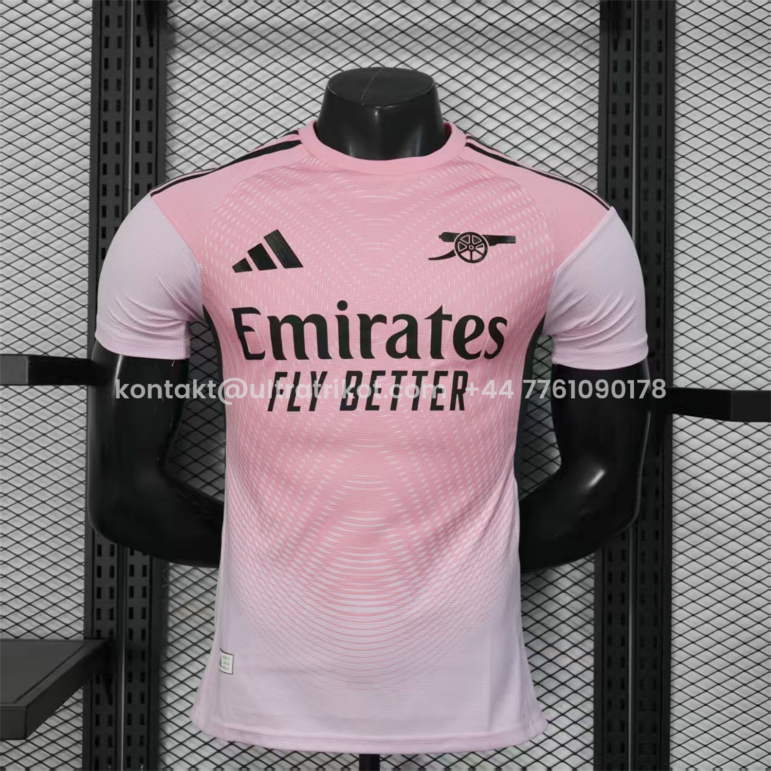 UltraTrikot-Arsenal 25-26 Pre-Match Training Pink Jersey - Player Version
