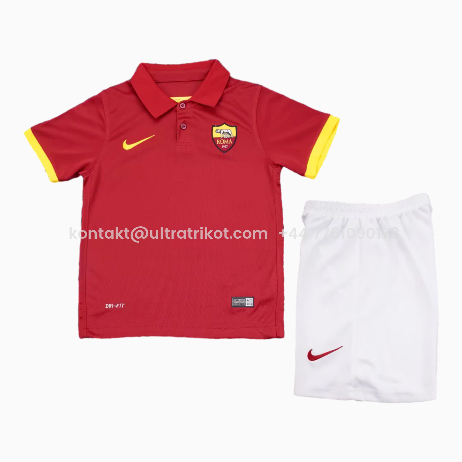 UltraTrikot-Retro Roma 2014-15 Home Kids Kit