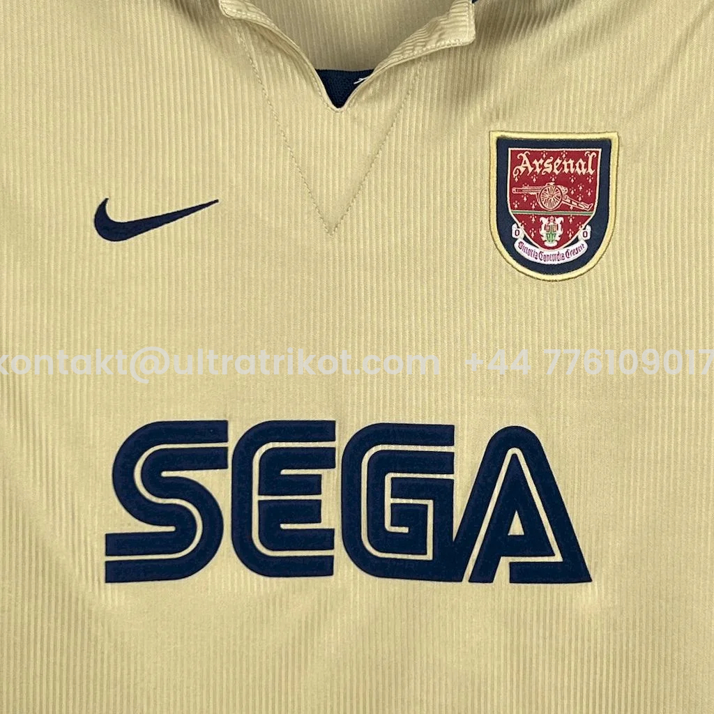 UltraTrikot-Retro Arsenal 2001-02 Away Long Sleeves Jersey