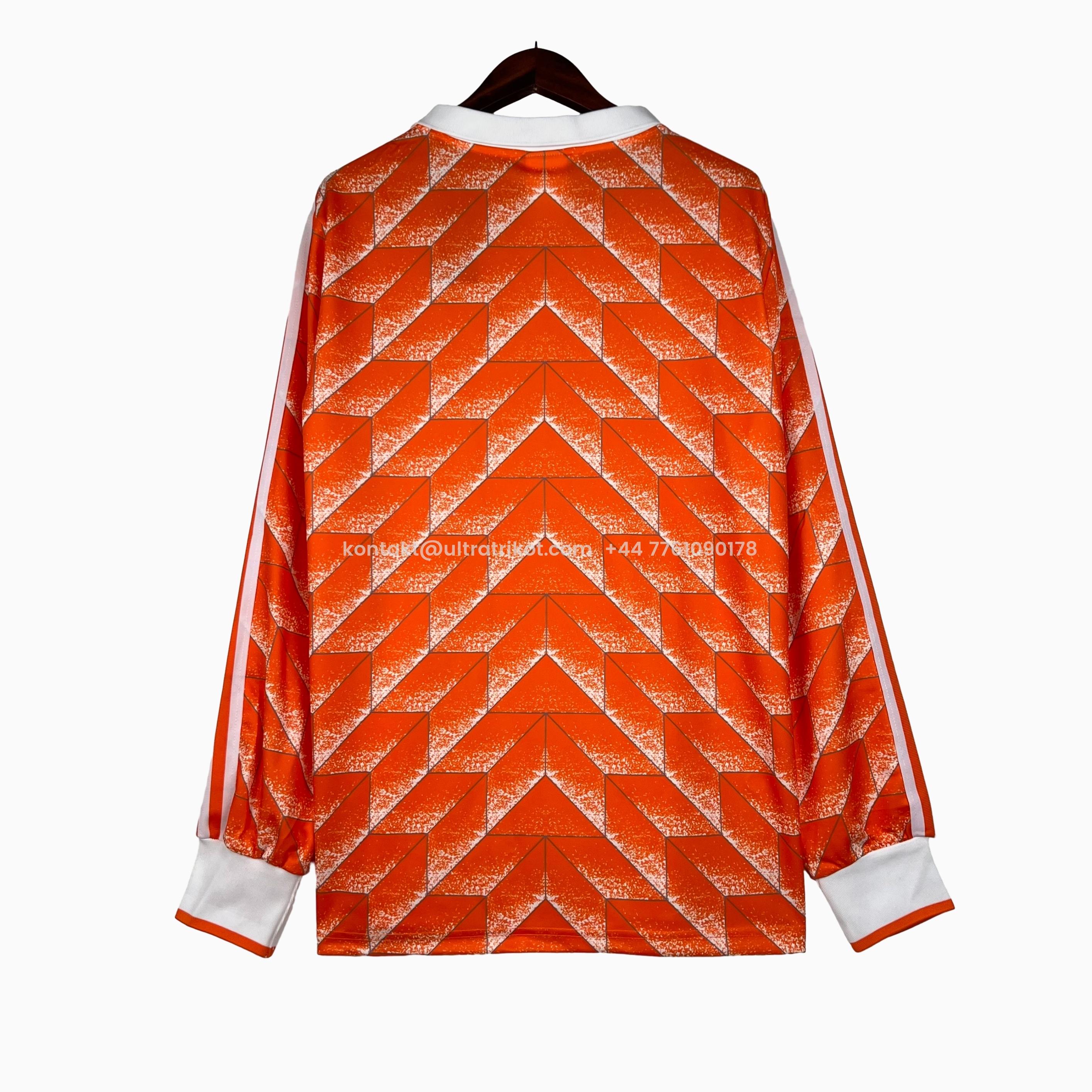 UltraTrikot-Retro Netherlands1988 Home Stadium Long Sleeve Jersey