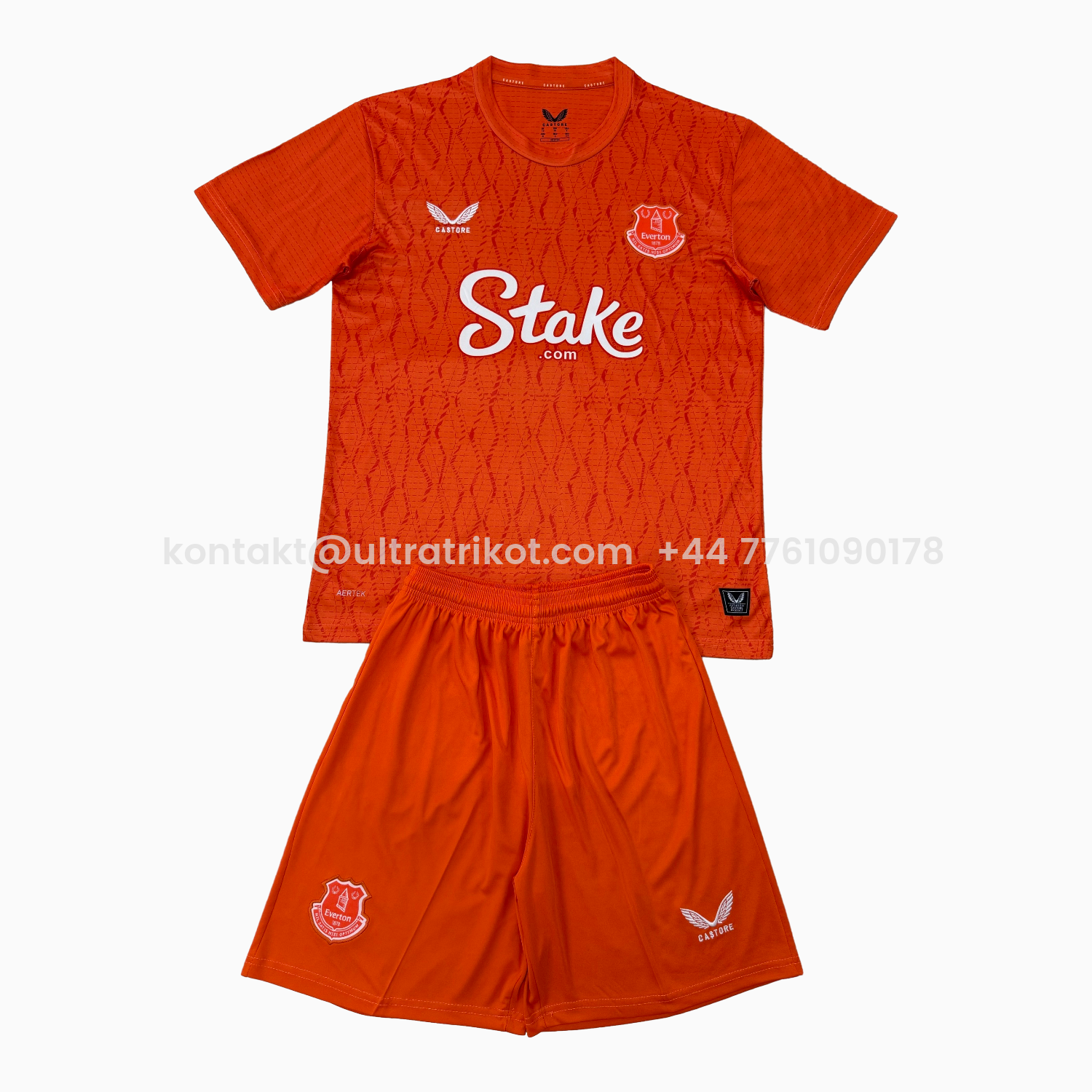 UltraTrikot-Everton 25-26 Orange Goalkeeper Men's Adult Jersey Set - Fans Version