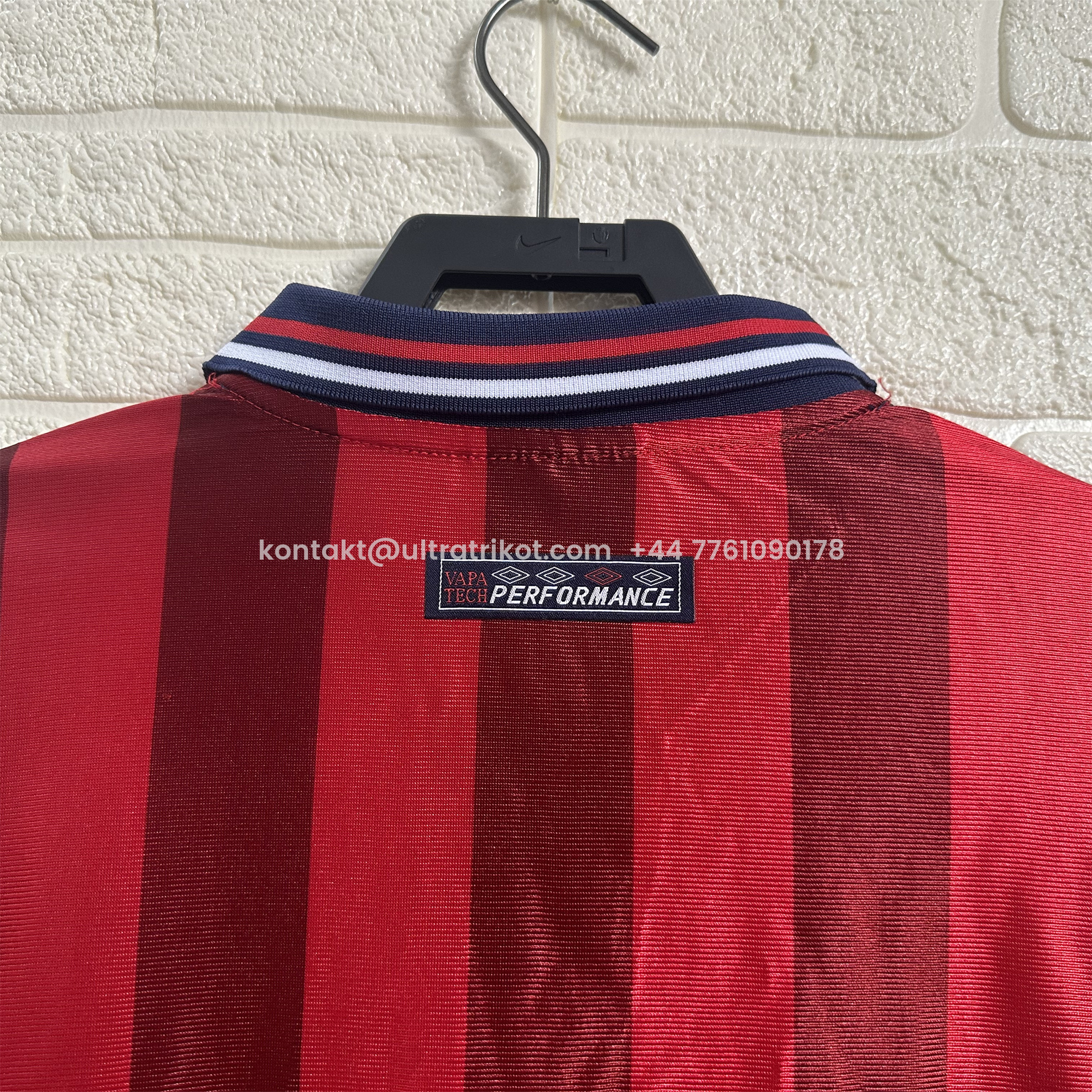 UltraTrikot-Retro England 1998 Away Long Sleeve Jersey