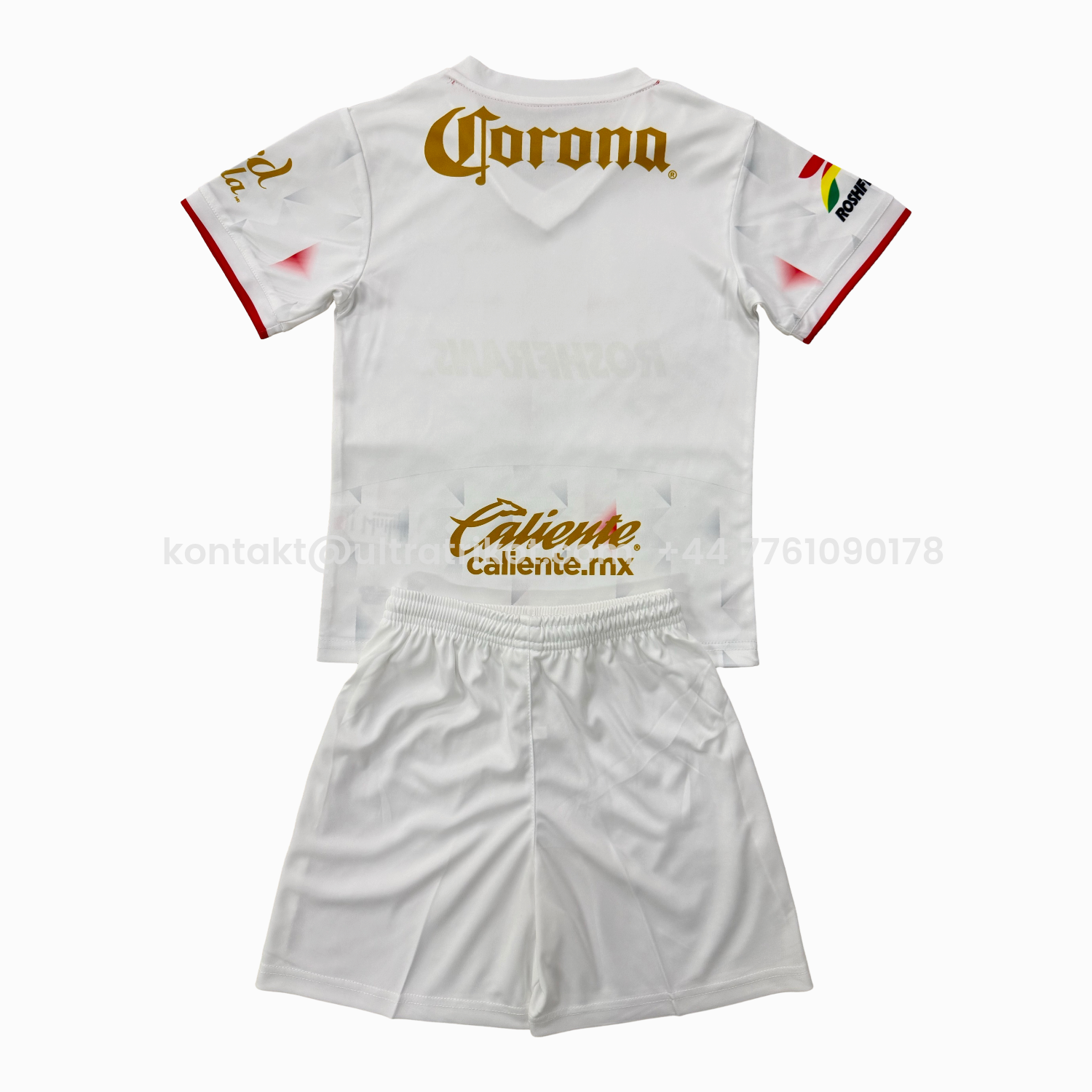 UltraTrikot-Toluca 25-26 Away White Men's Adult Jersey Set - Fans Version