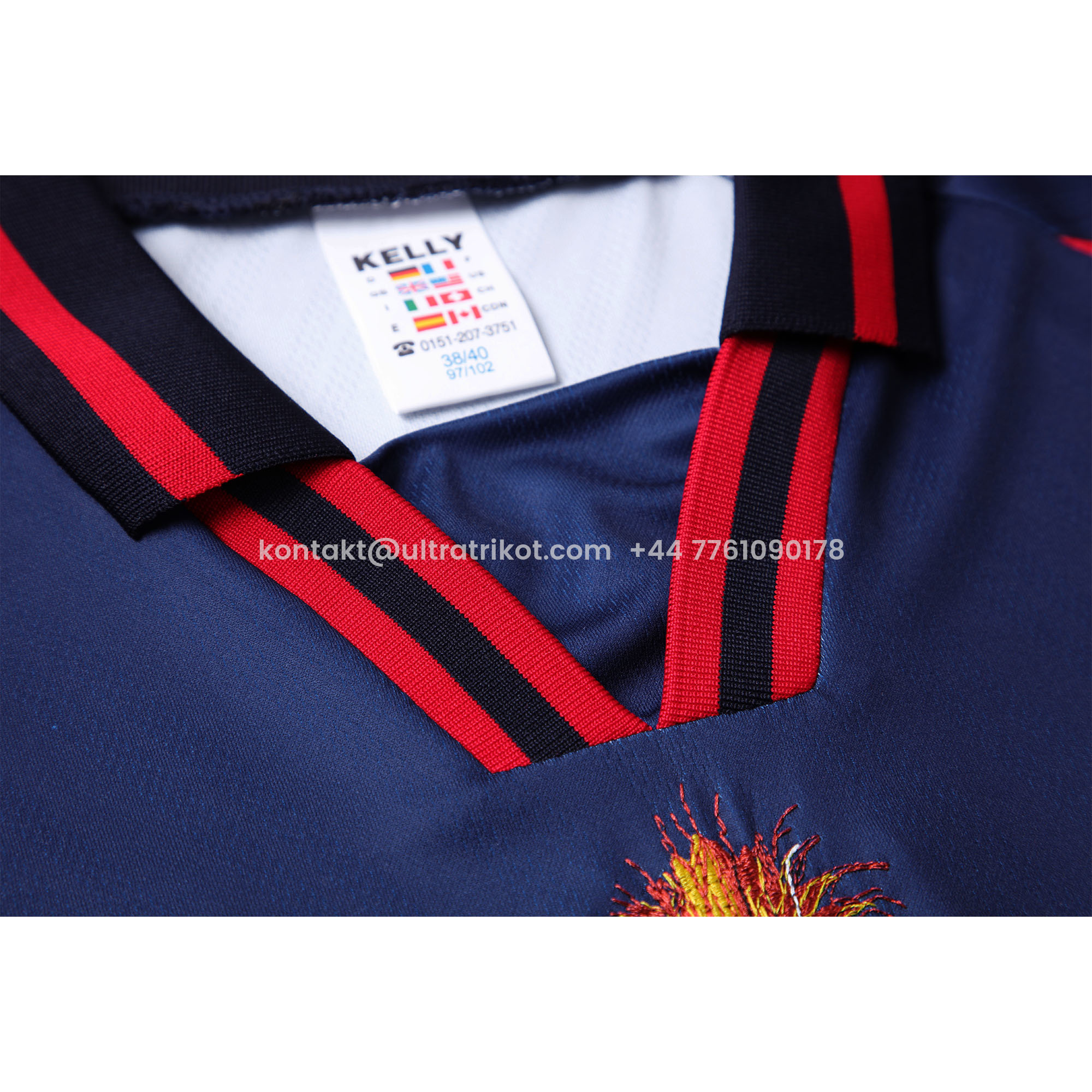 UltraTrikot-Retro Iron Maiden 1998 Long Sleeve Jersey